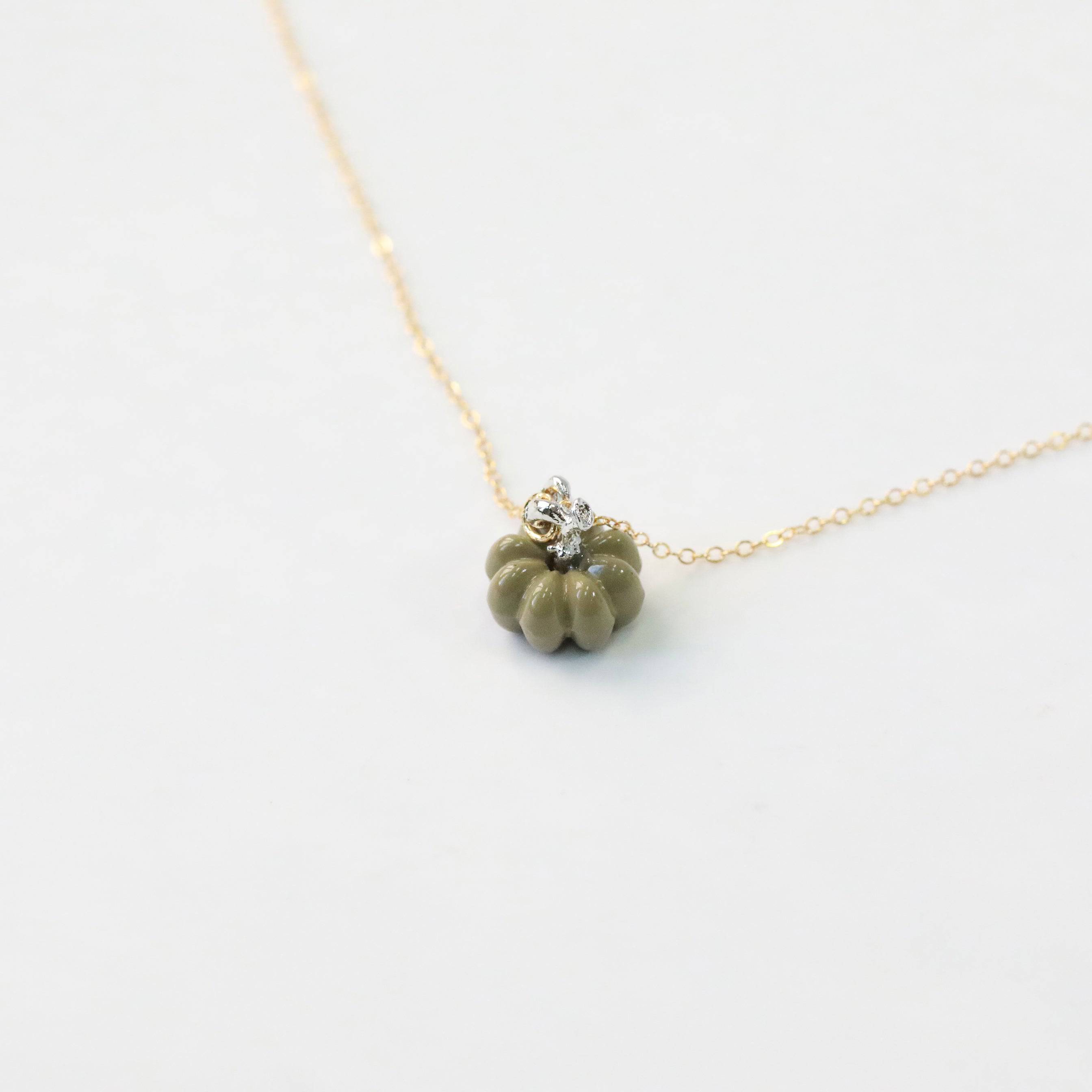 Dainty Pumpkin Necklace - The Gilded Witch