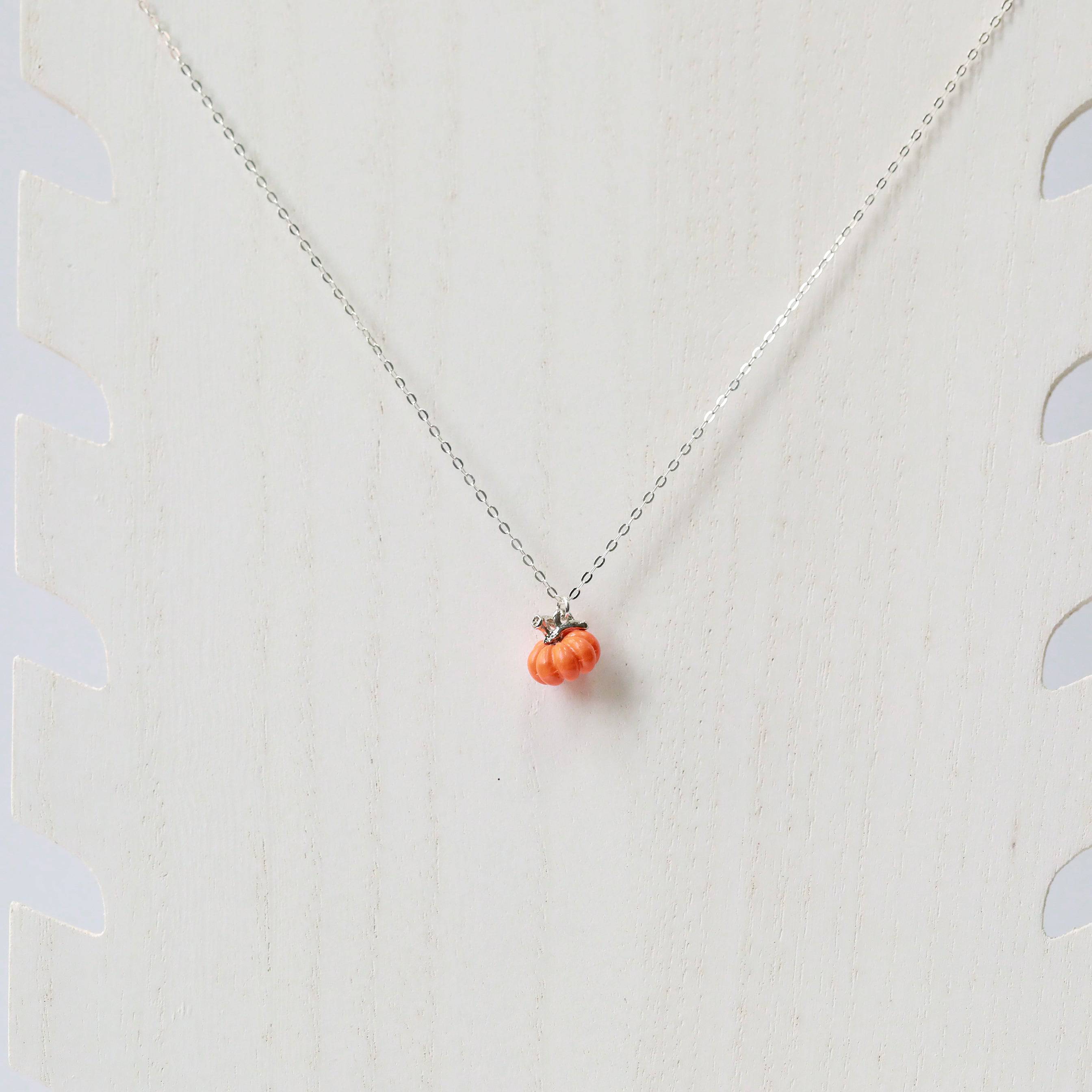 Dainty Pumpkin Necklace - The Gilded Witch