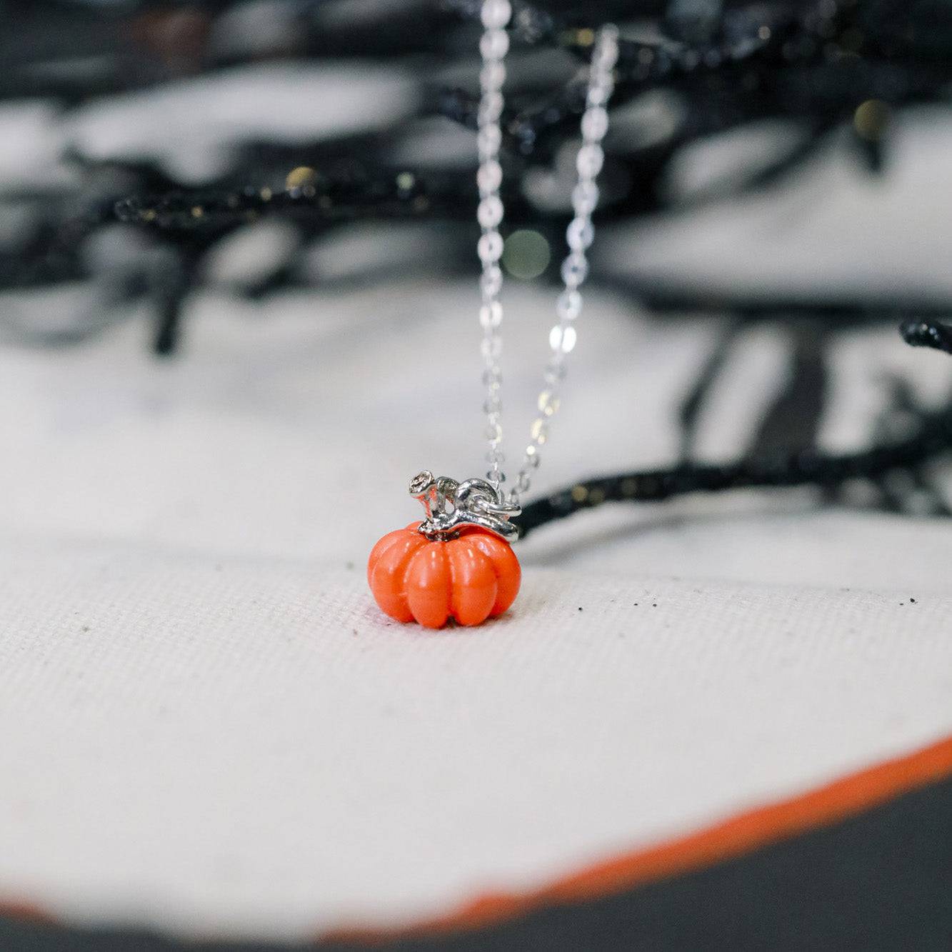 Dainty Pumpkin Necklace - The Gilded Witch