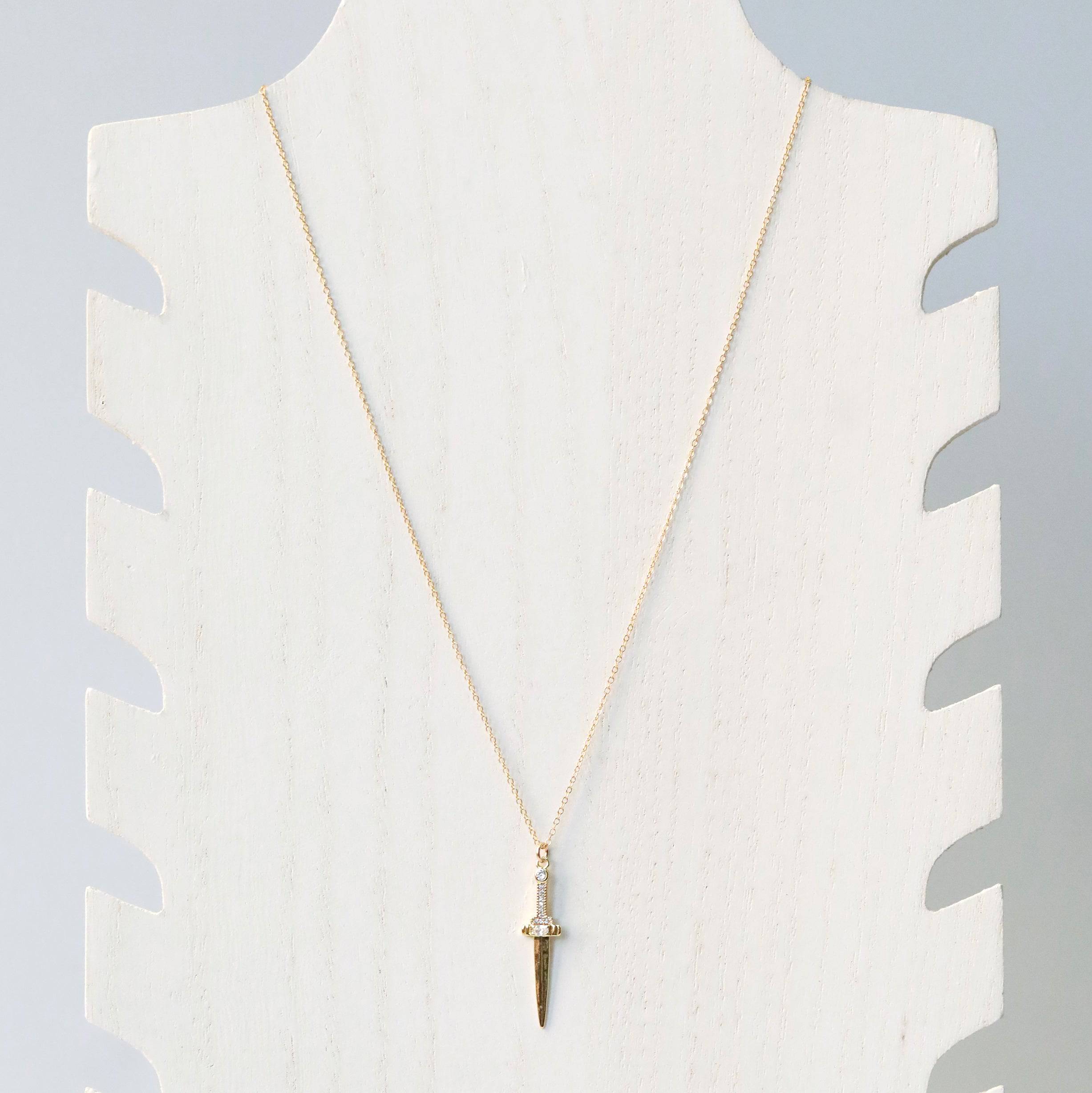 Athame Dagger Necklace - The Gilded Witch