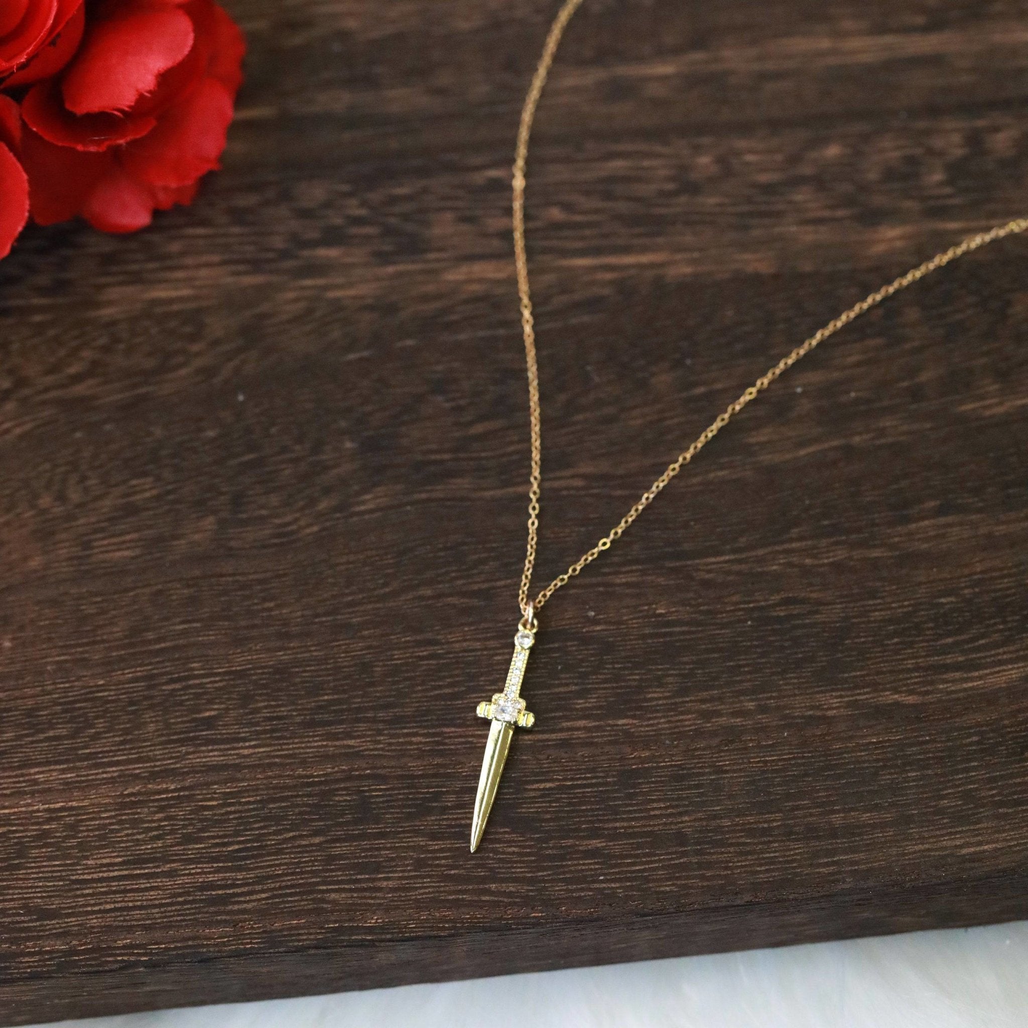 Athame Dagger Necklace - The Gilded Witch
