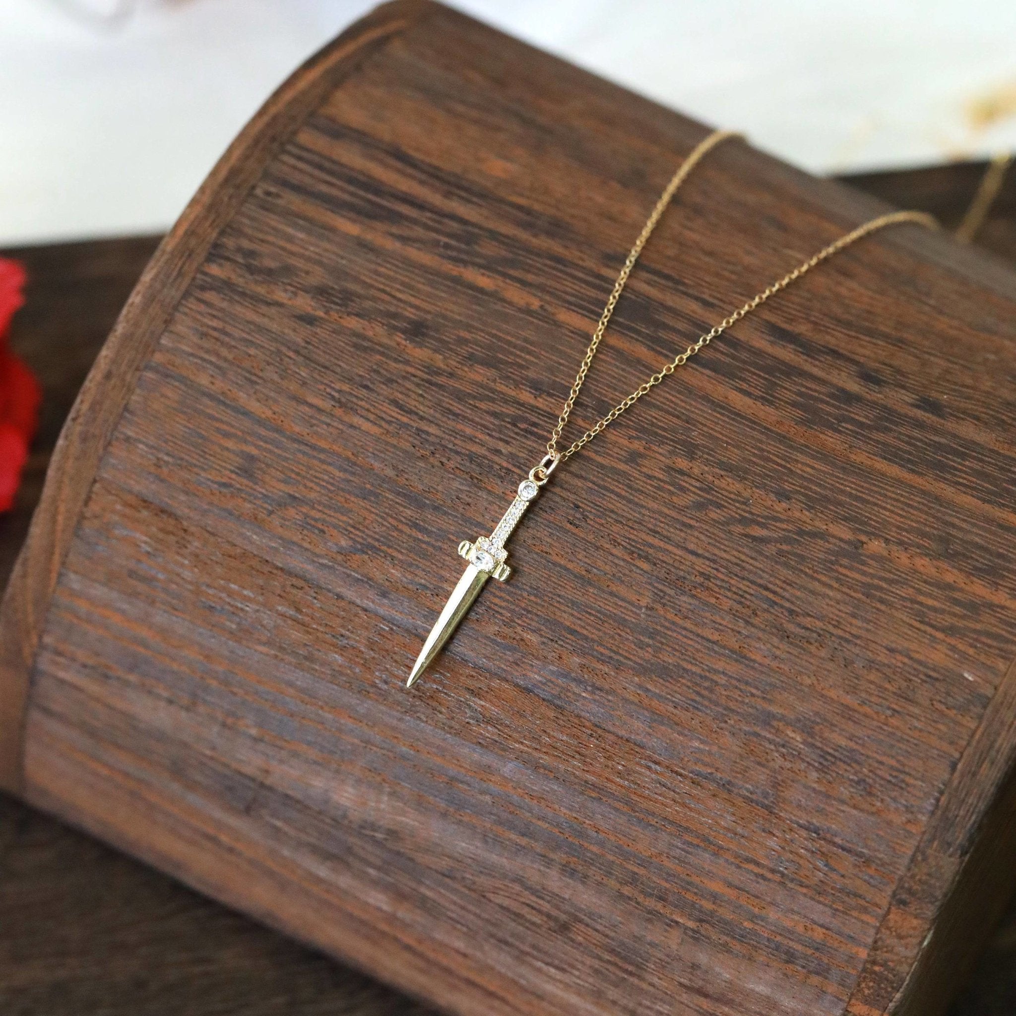 Athame Dagger Necklace - The Gilded Witch