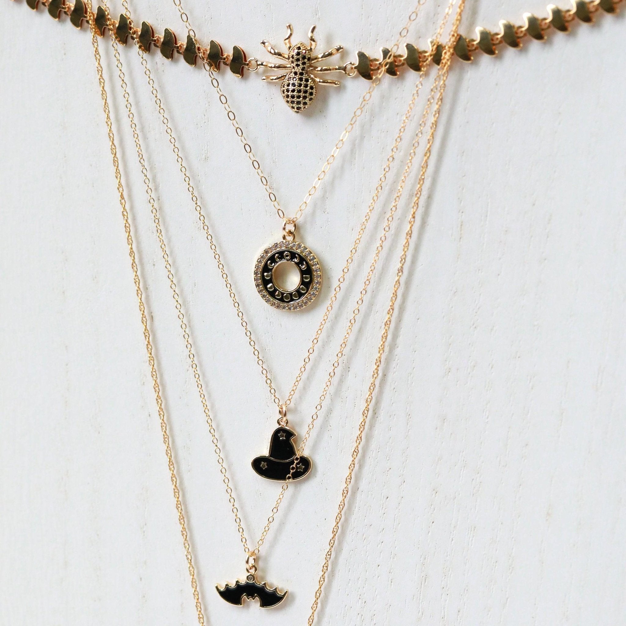 Dainty Witch Hat Necklace - The Gilded Witch