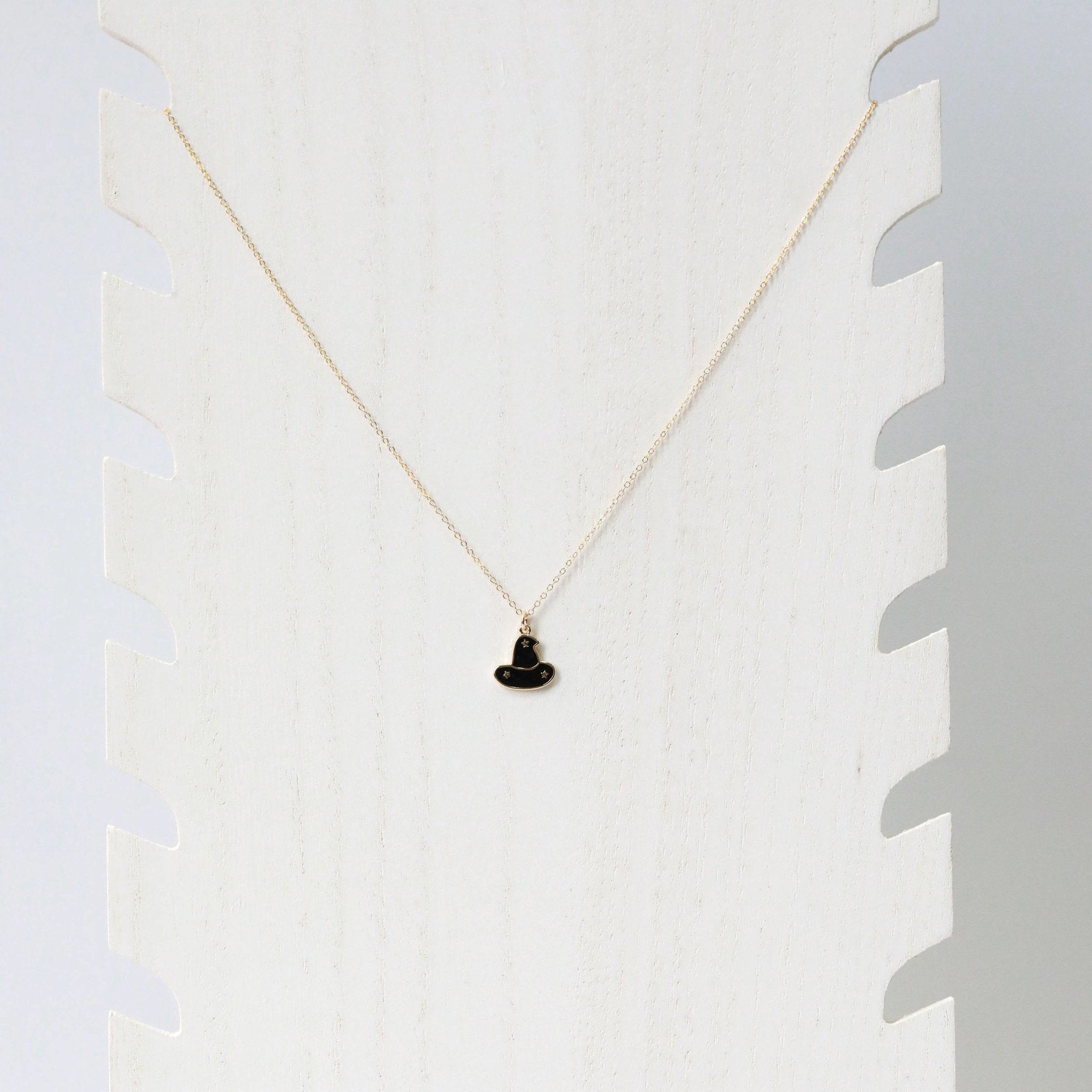 Dainty Witch Hat Necklace - The Gilded Witch