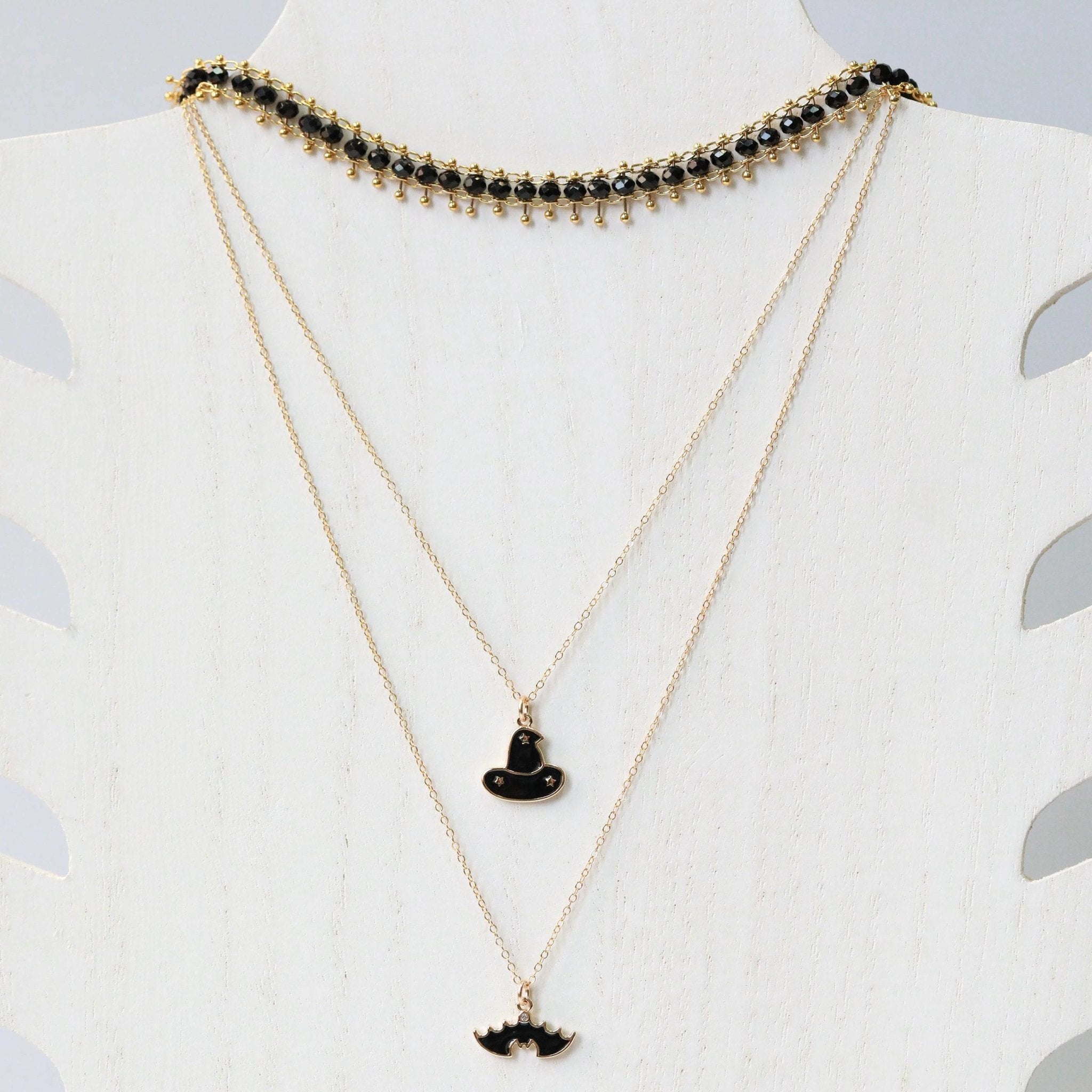 Dainty Witch Hat Necklace - The Gilded Witch