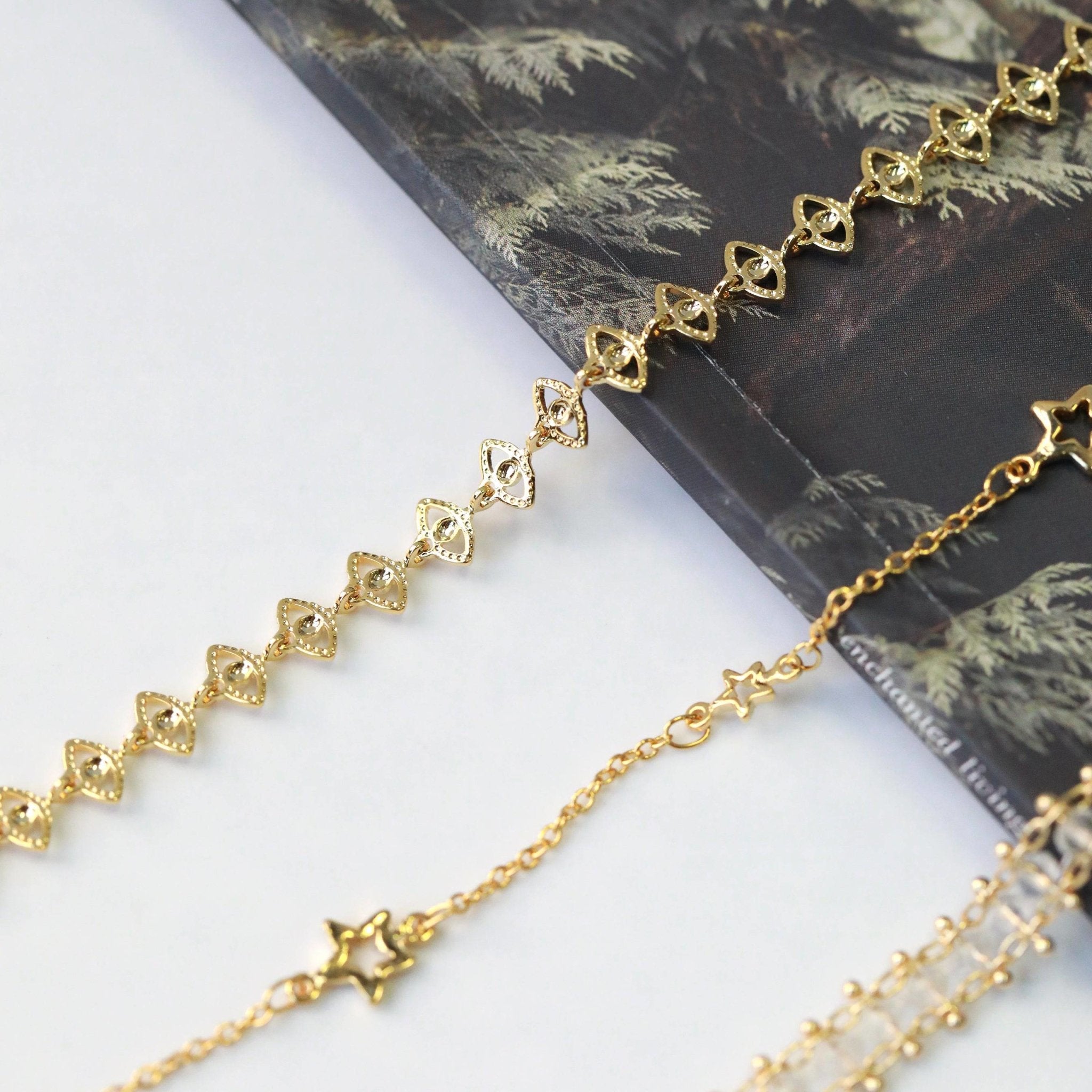 Golden Evil Eye Chain Necklace - The Gilded Witch