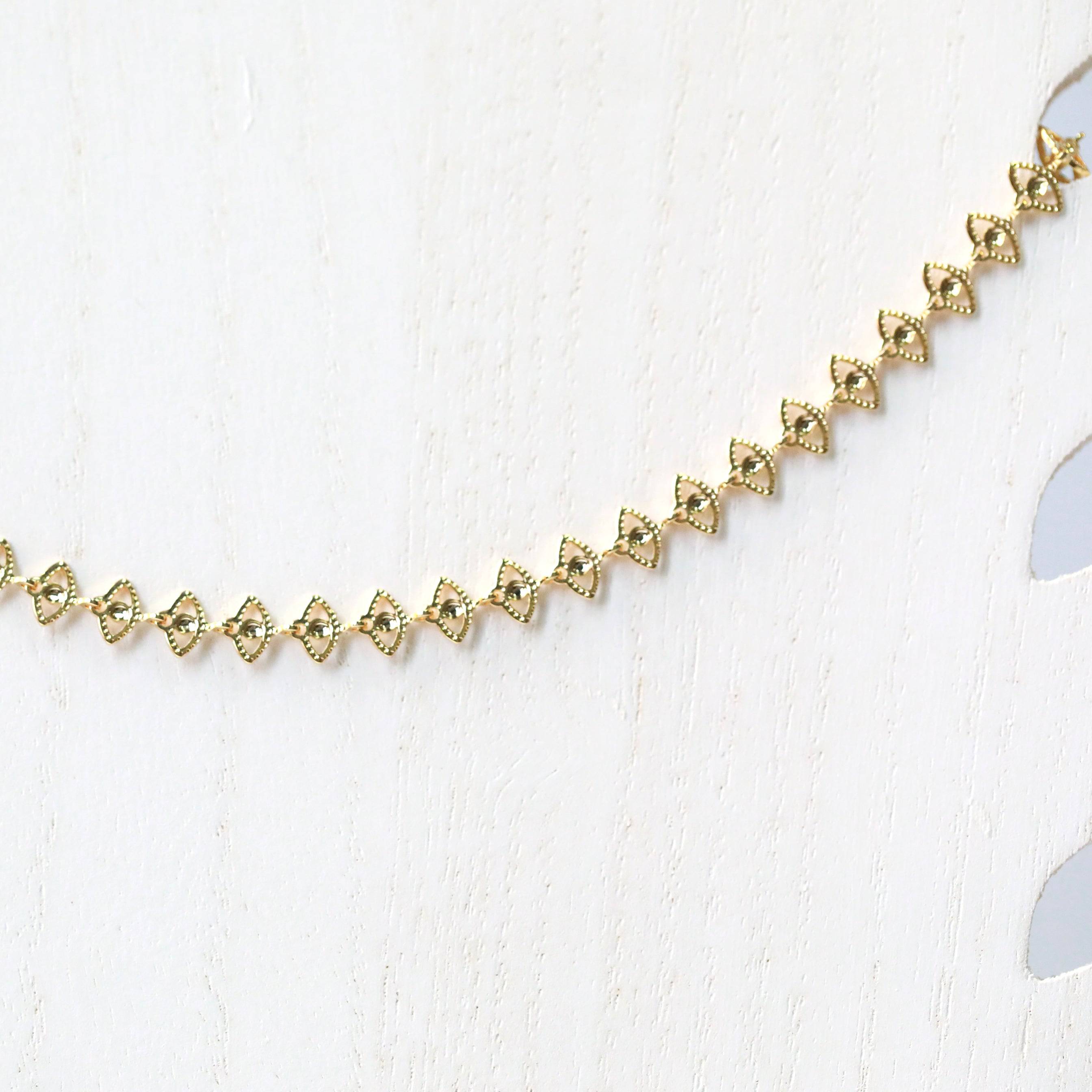 Golden Evil Eye Chain Necklace - The Gilded Witch