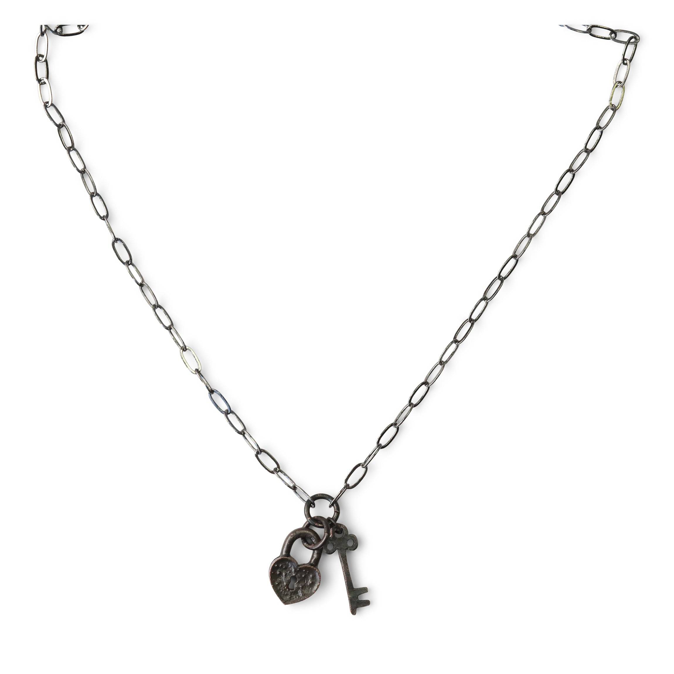 Key To My Heart Charm Necklace - The Gilded Witch