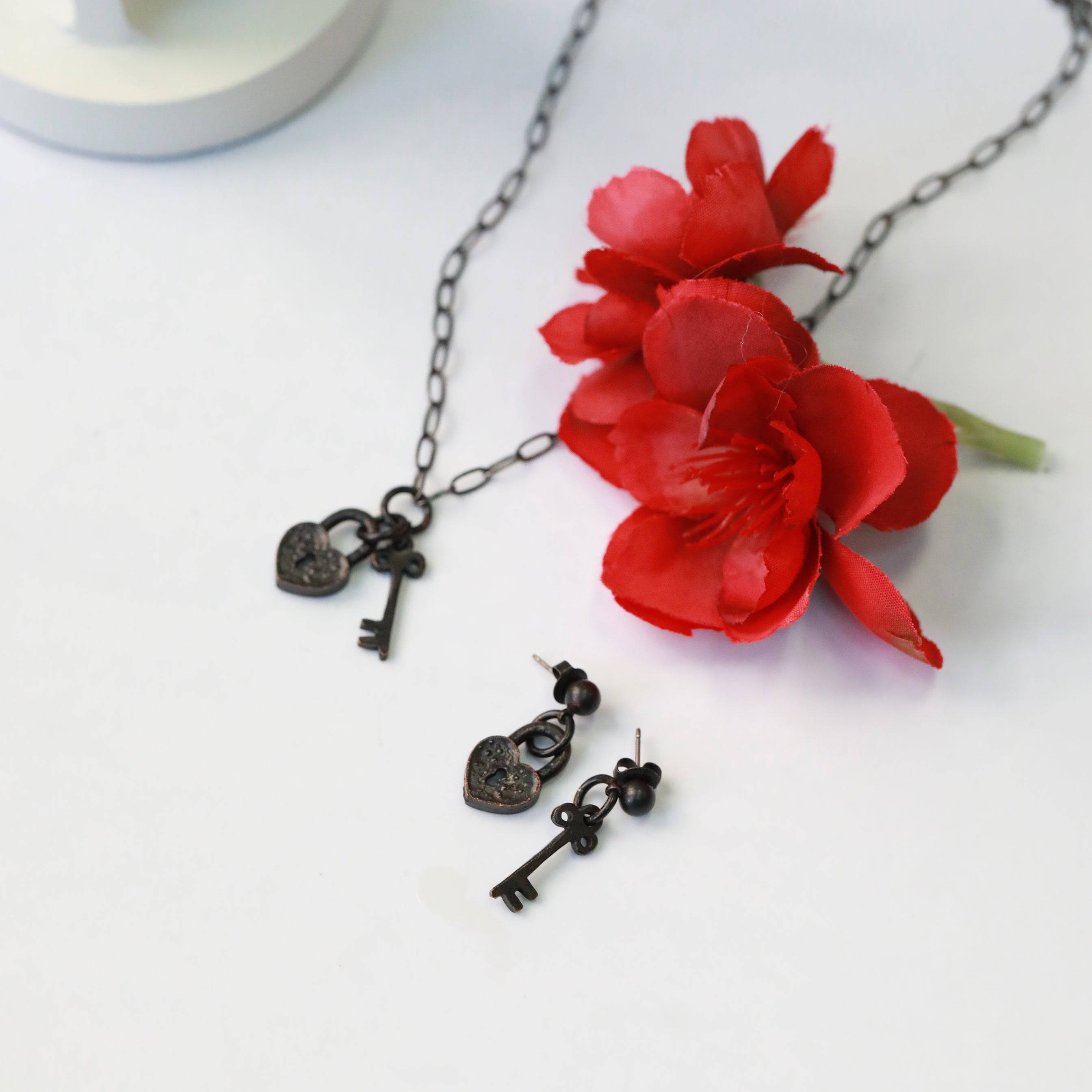 Key To My Heart Charm Necklace - The Gilded Witch