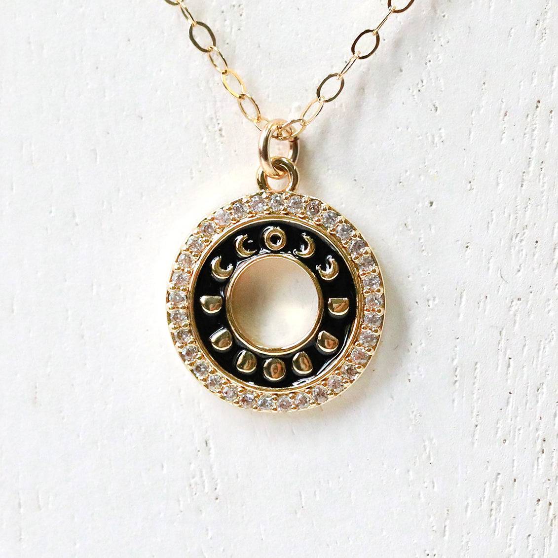 Moon Phase Necklace - The Gilded Witch