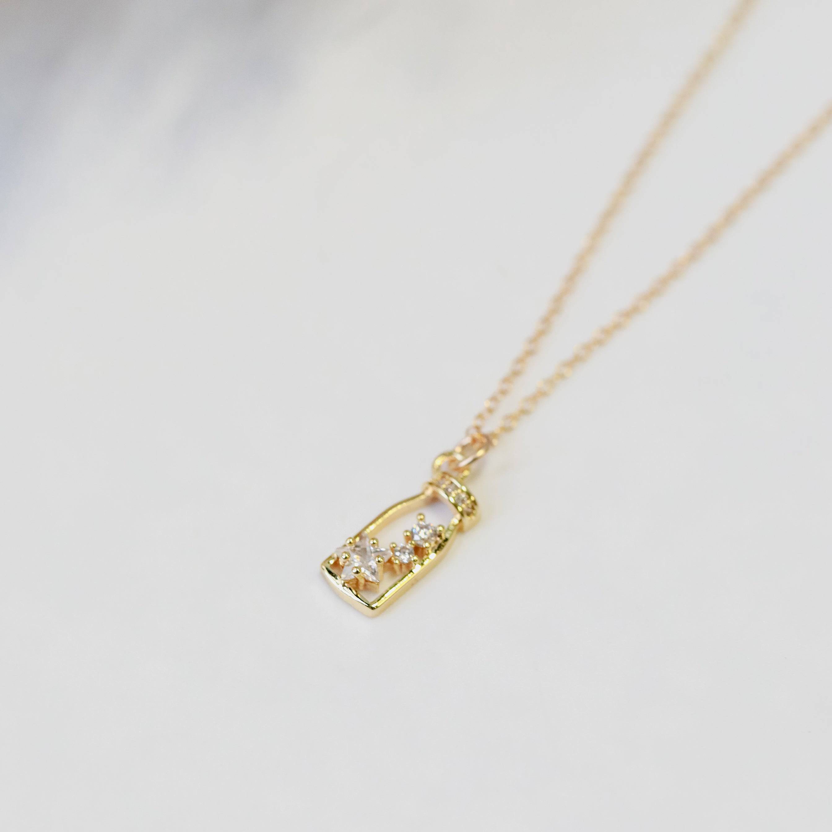 Twinkling Potion Charm Necklace - The Gilded Witch
