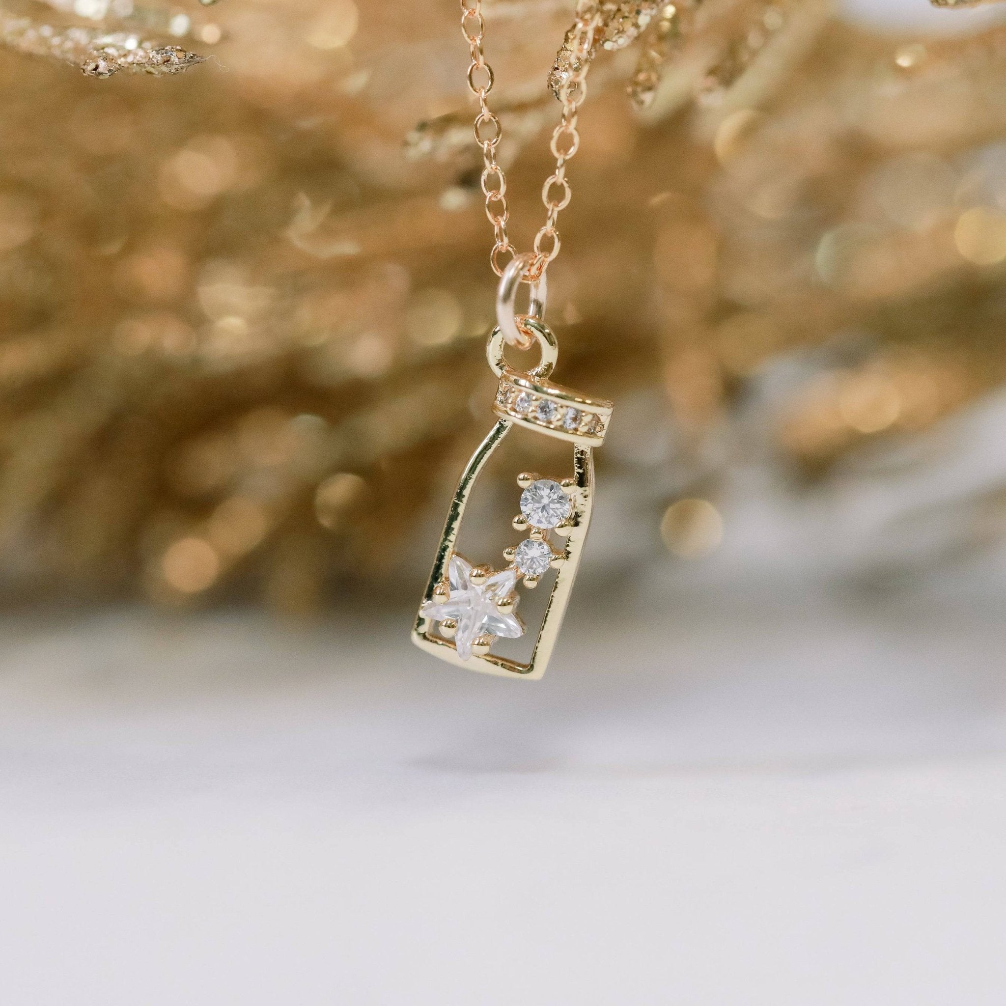 Twinkling Potion Charm Necklace - The Gilded Witch