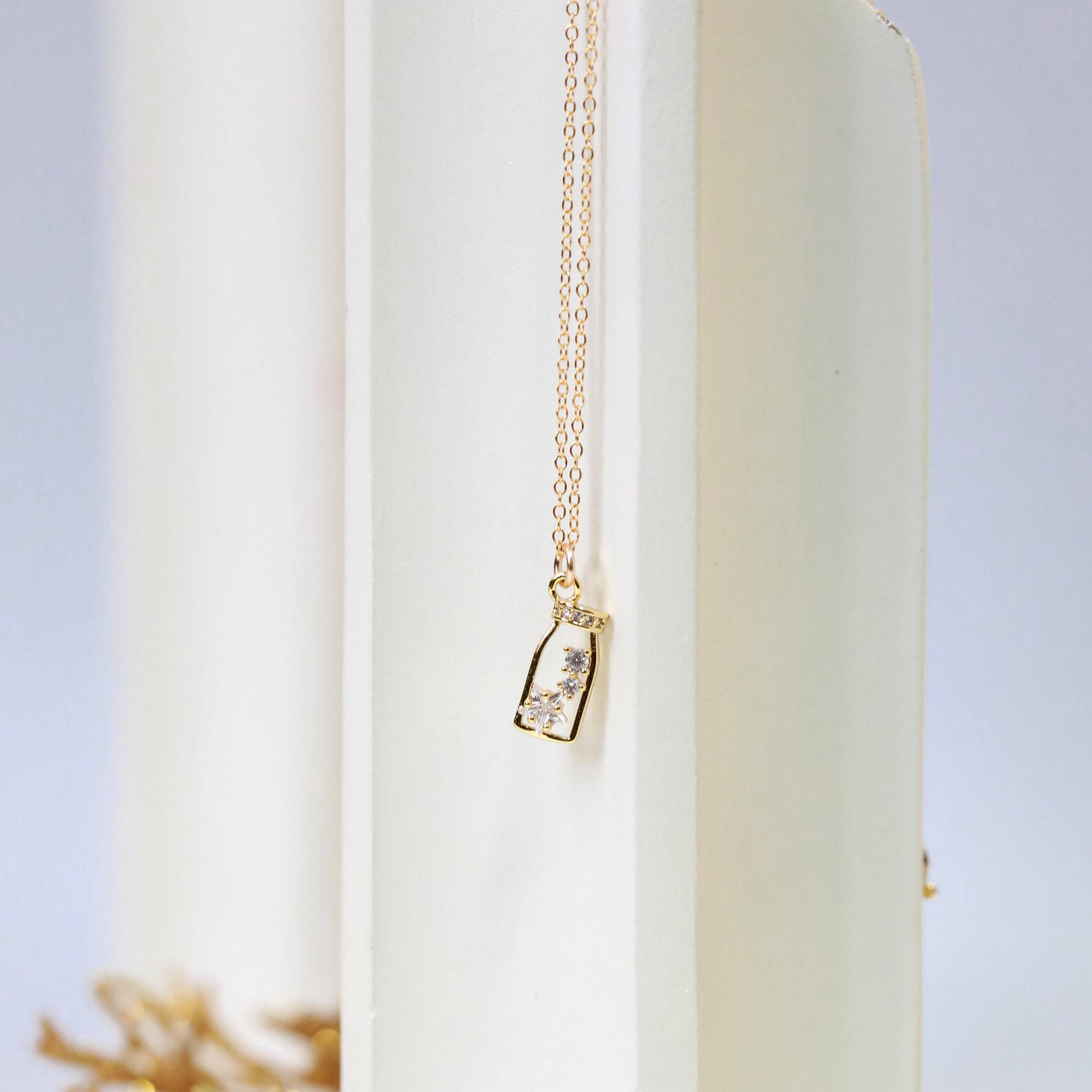 Twinkling Potion Charm Necklace - The Gilded Witch