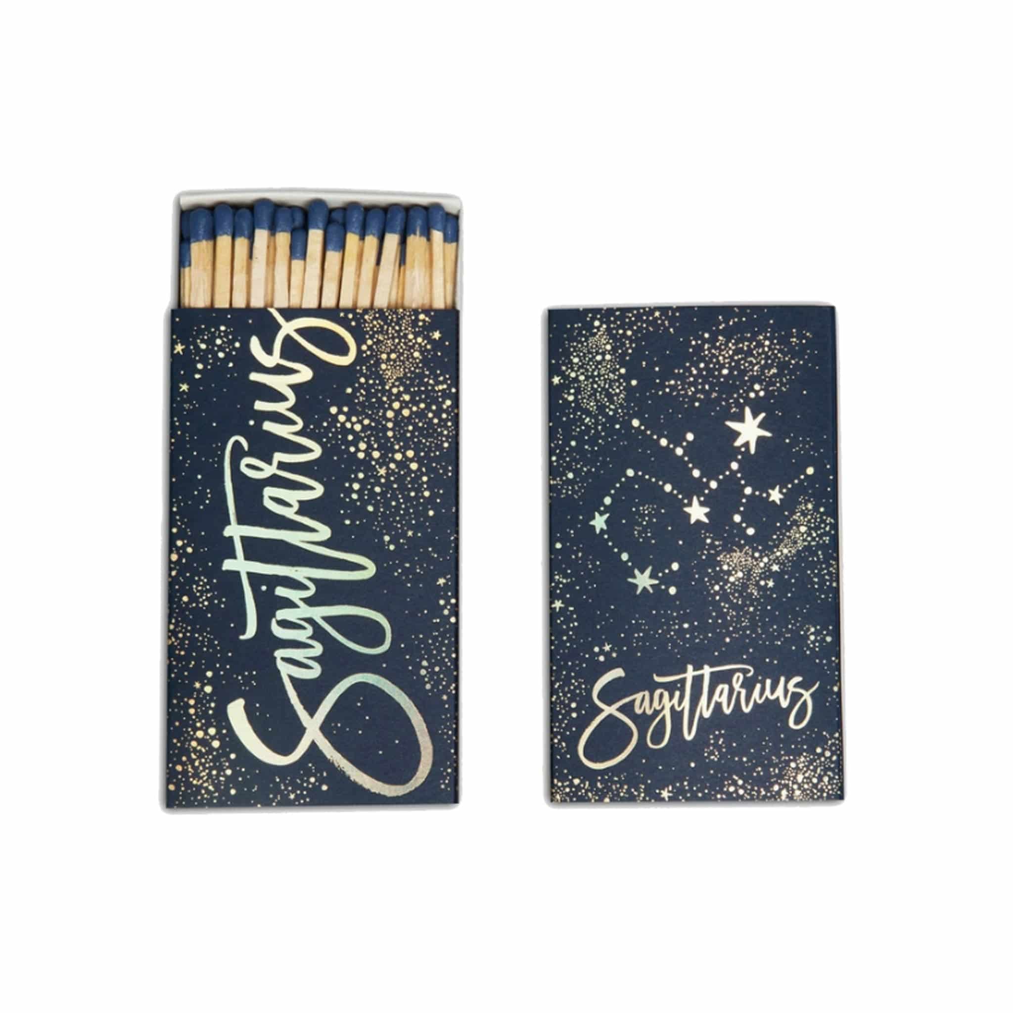 Sagittarius Zodiac Matchbook - Extra Large 4.5" Cigar Matches - The Gilded Witch