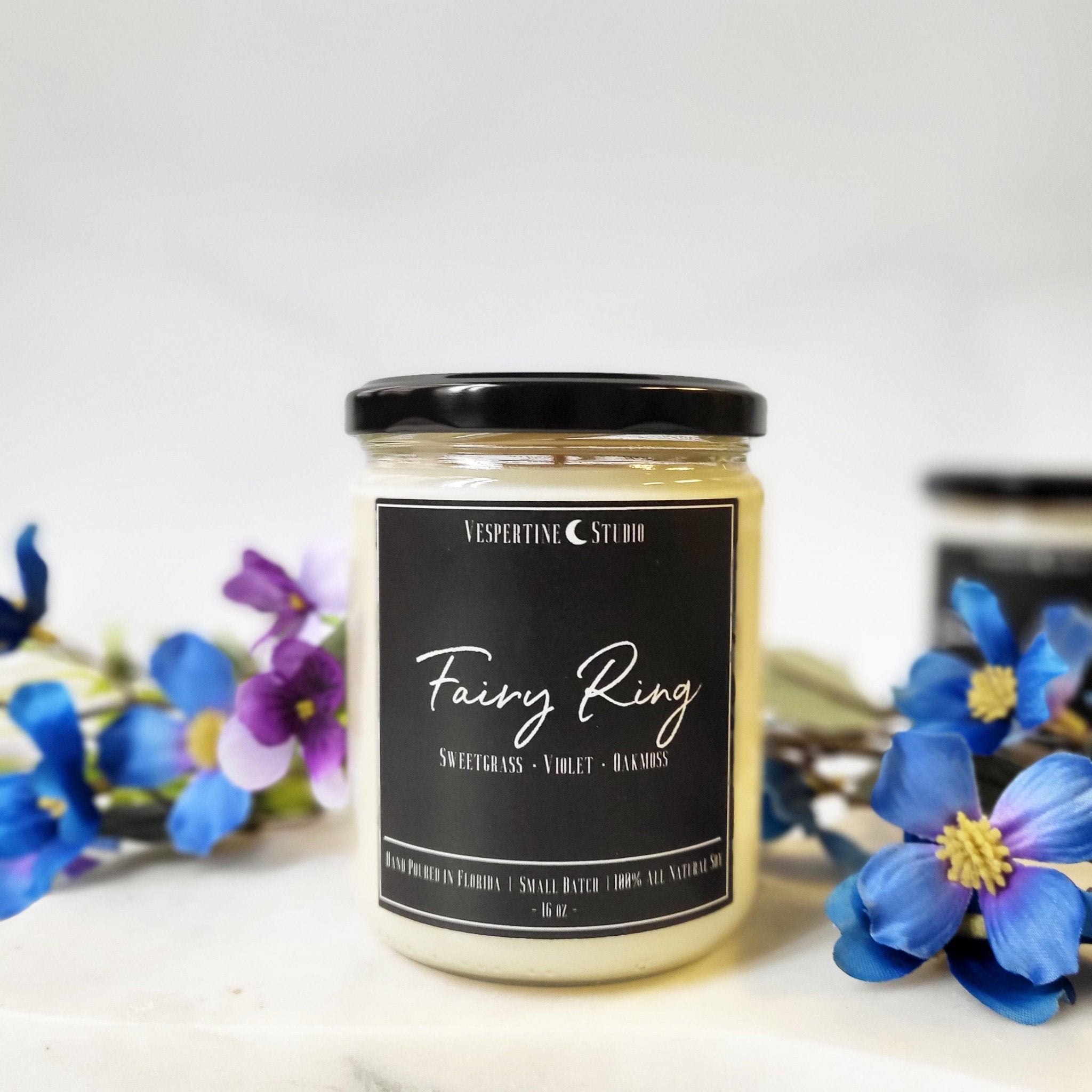 Fairy Ring Candle - Sweetgrass & Oakmoss - The Gilded Witch