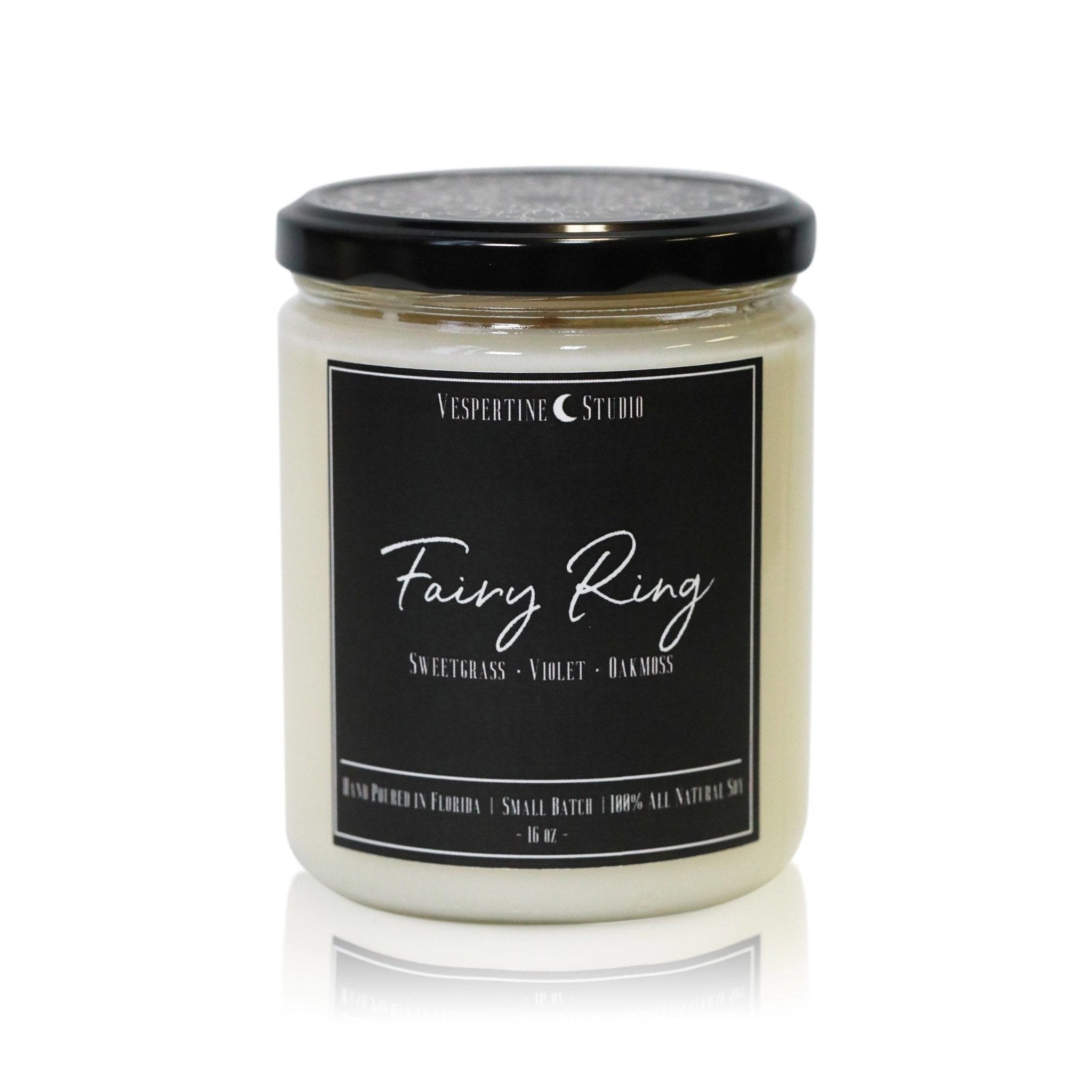 Fairy Ring Candle - Sweetgrass & Oakmoss - The Gilded Witch