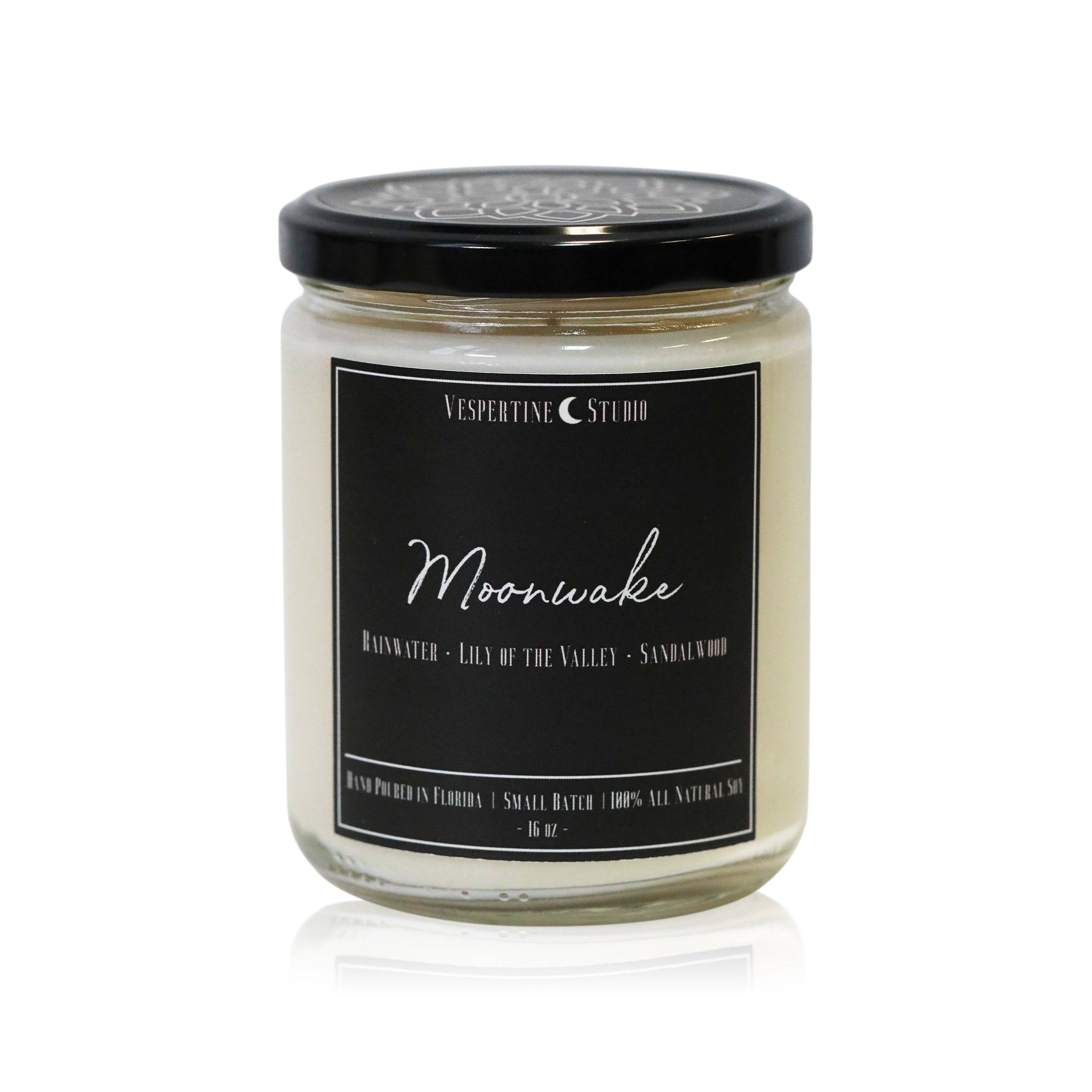 Moonwake Candle - Rain Water & Lily of the Valley - The Gilded Witch