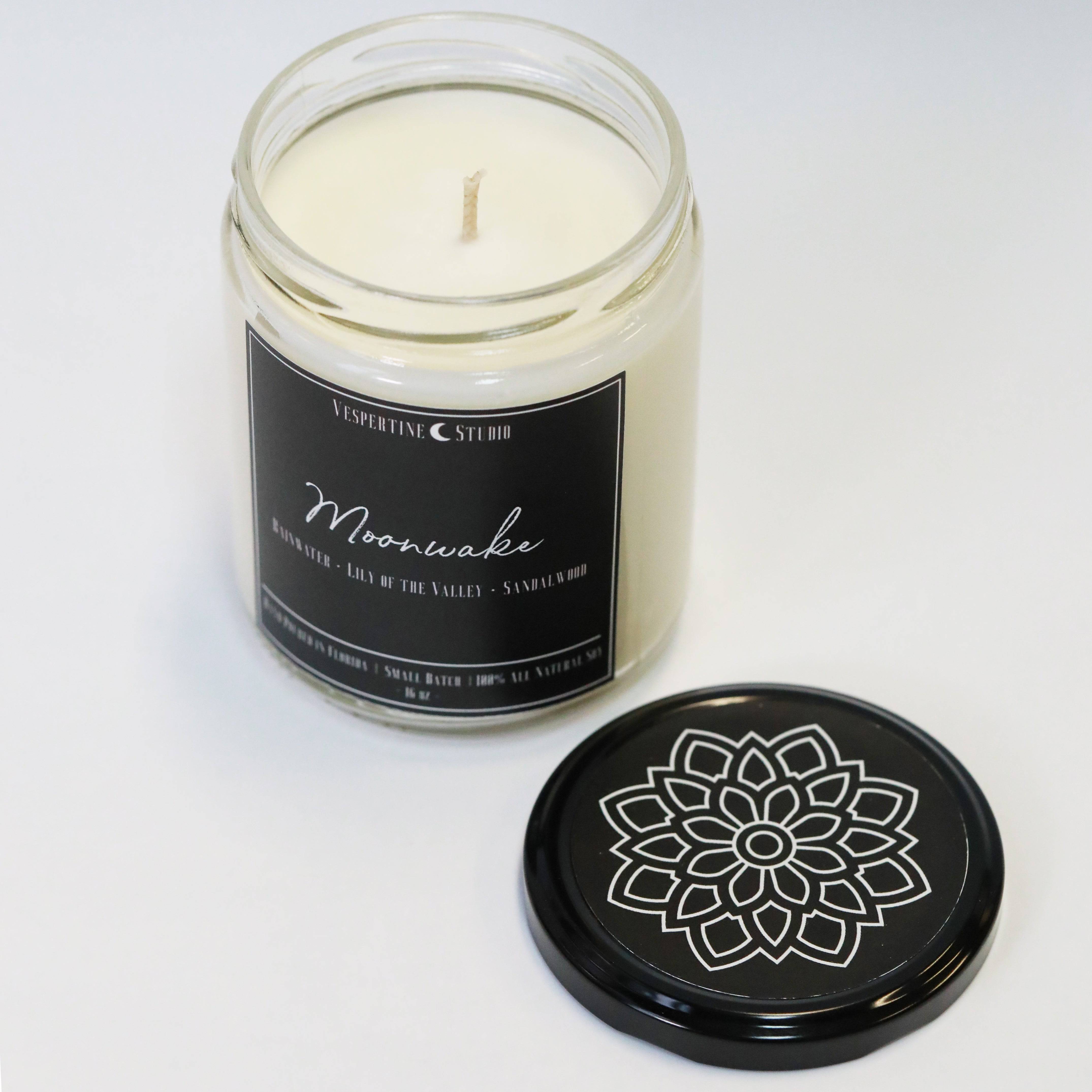 Moonwake Candle - Rain Water & Lily of the Valley - The Gilded Witch