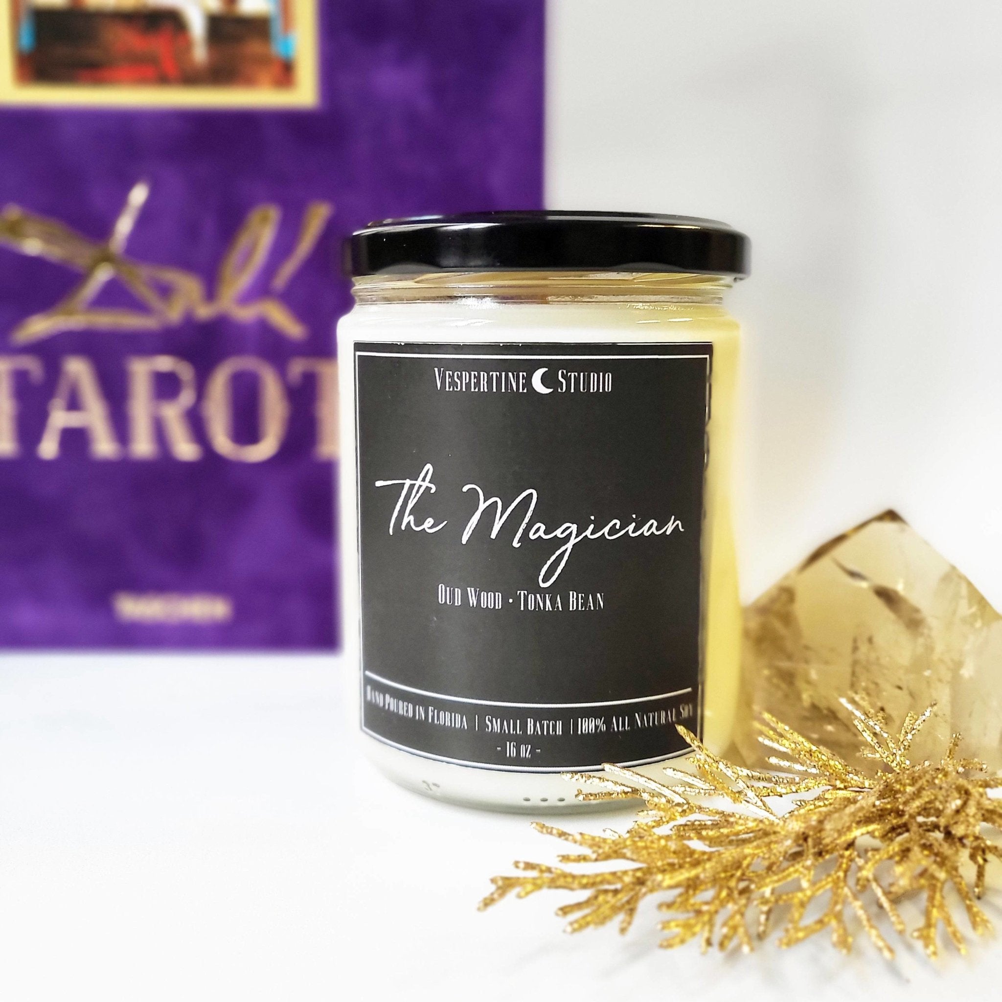 The Magician Tarot Candle - Oud, Tonka & Musk - The Gilded Witch