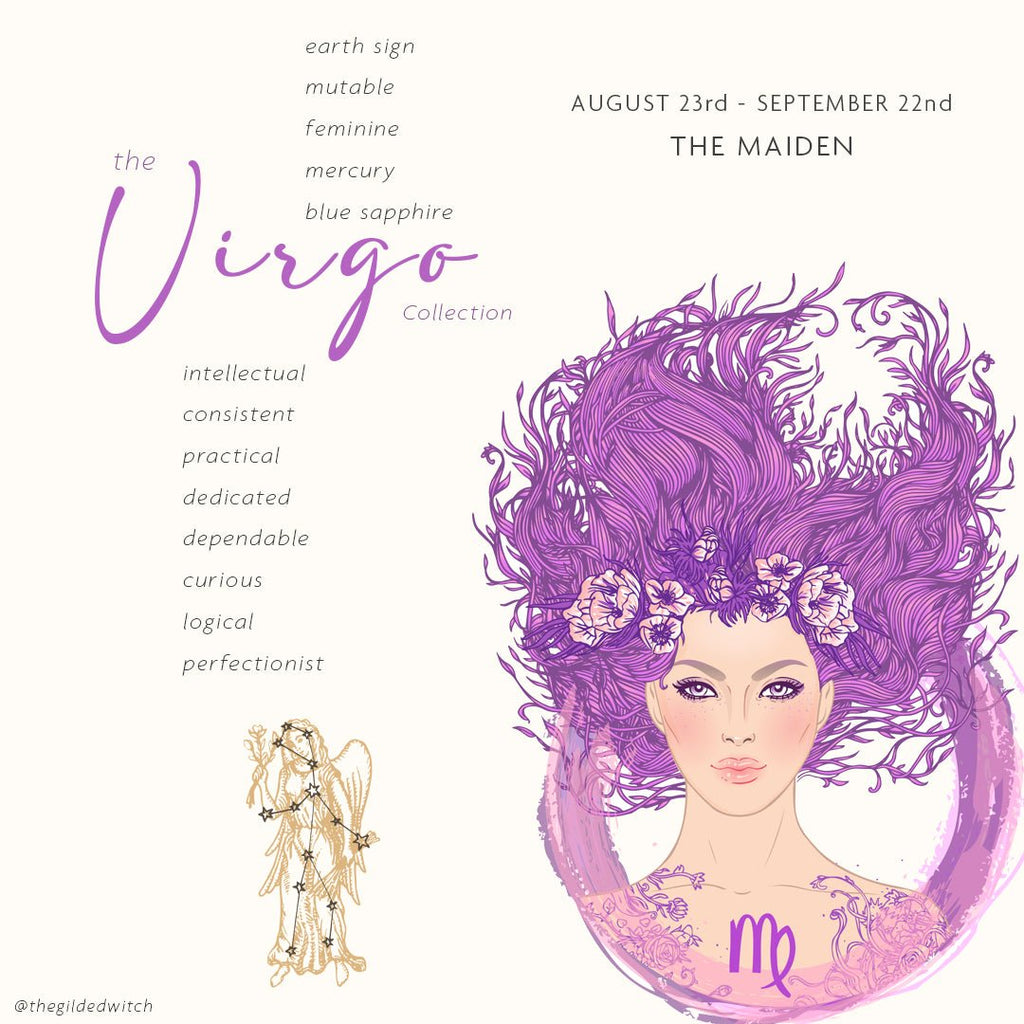 Virgo Zodiac Sign - The Maiden | The Gilded Witch