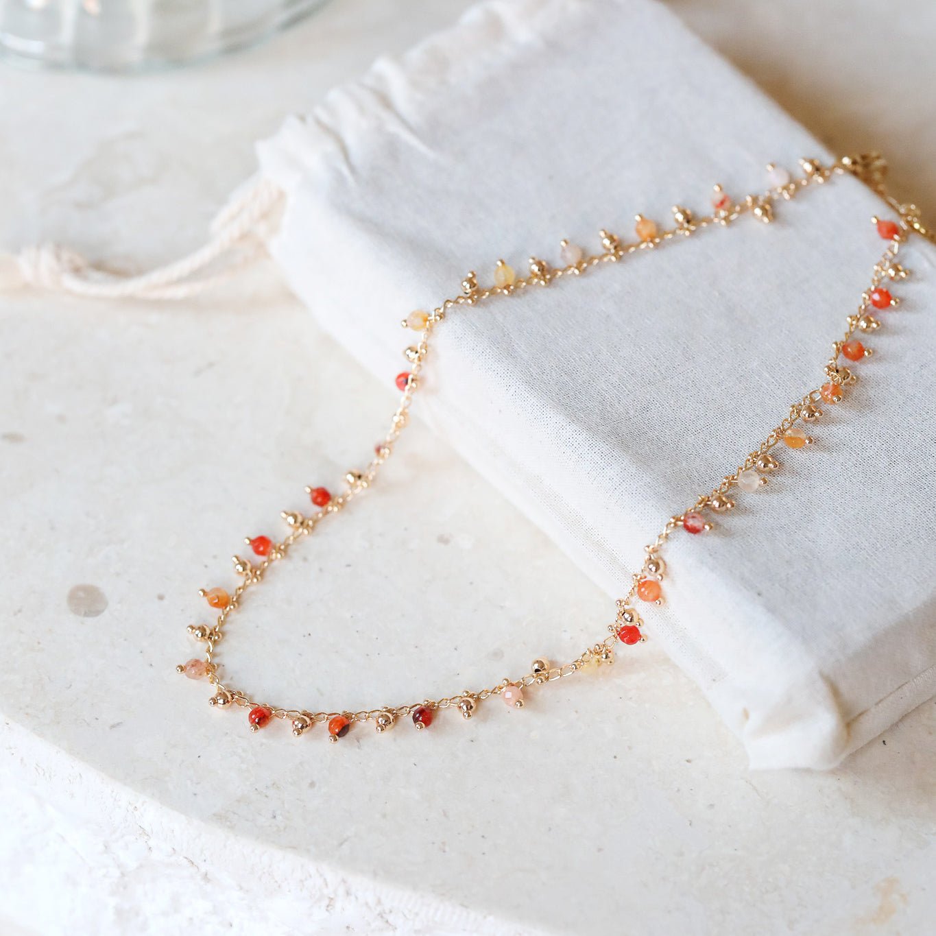 Midsummer Necklace - Green Agate