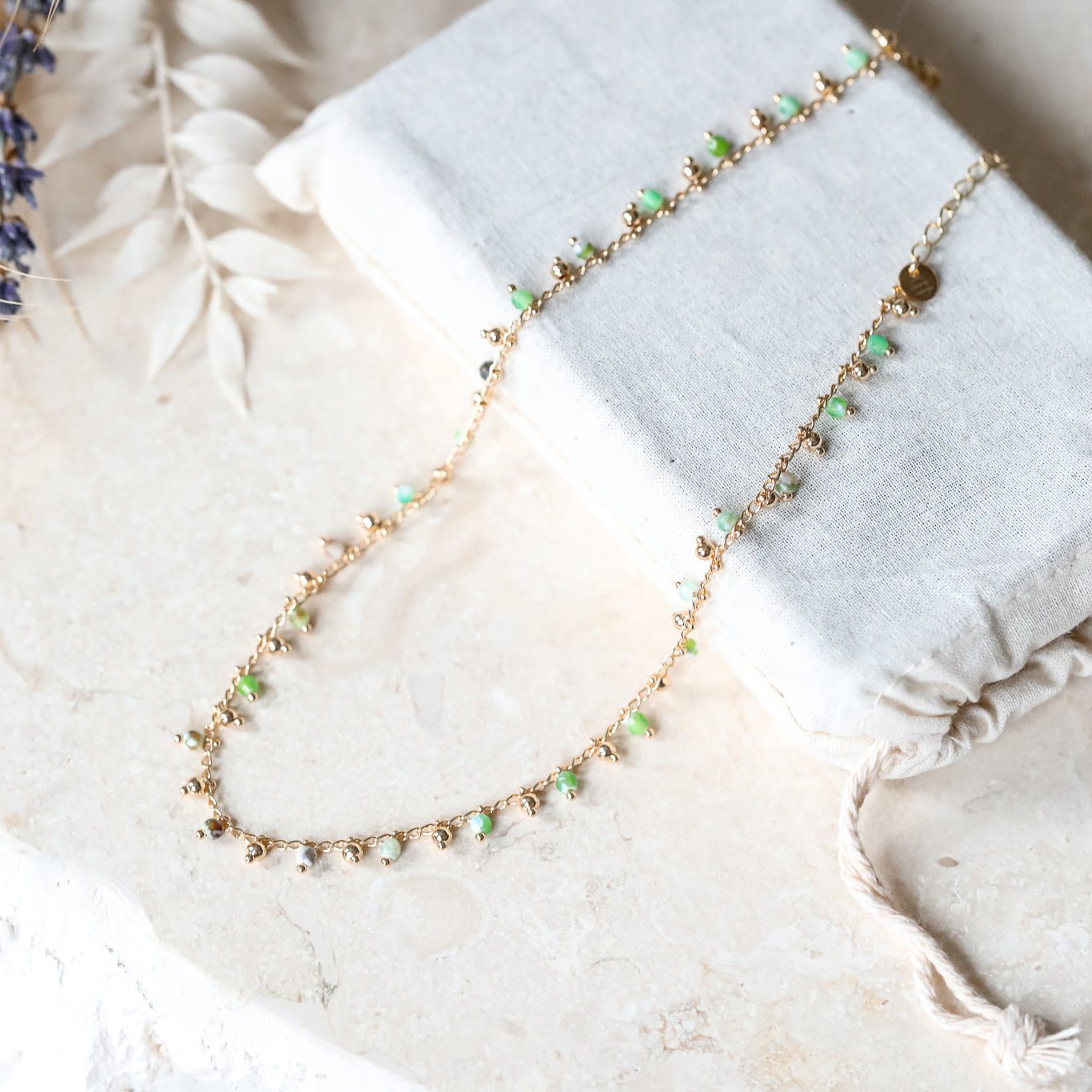 Midsummer Necklace - Green Agate