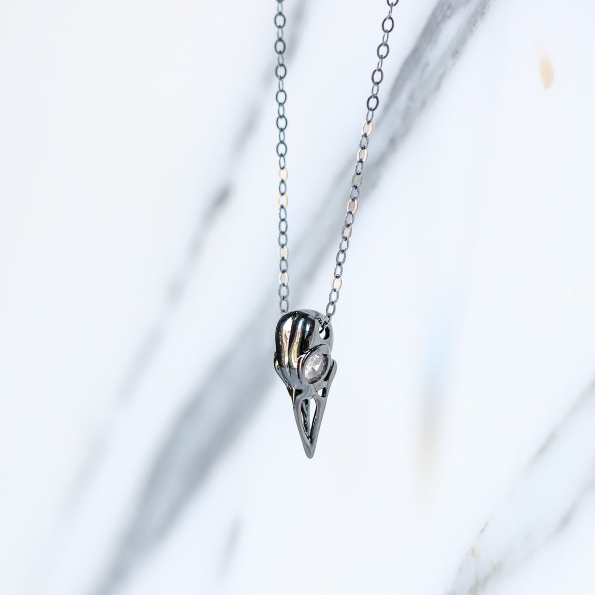 Raven Skull Necklace