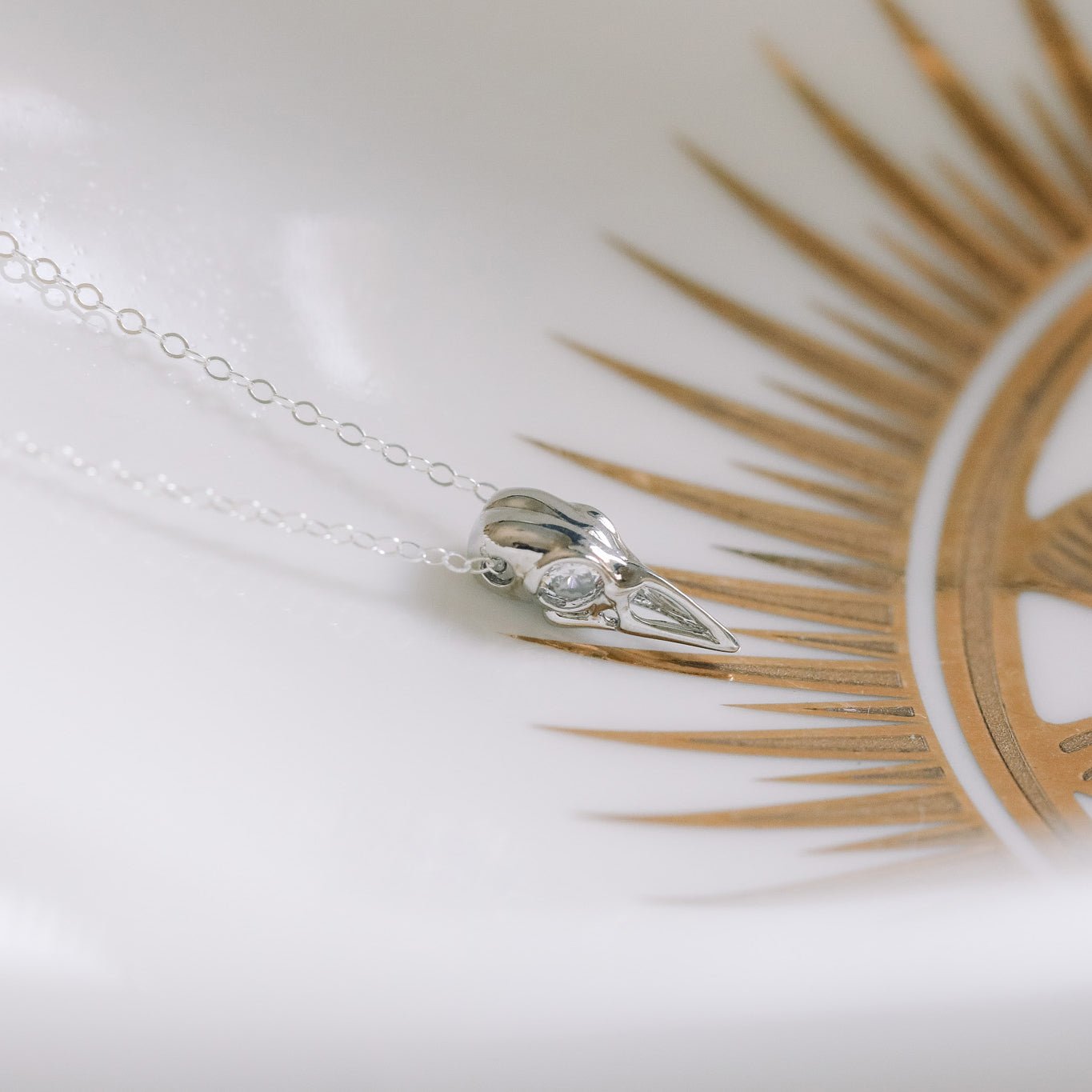 Raven Skull Necklace