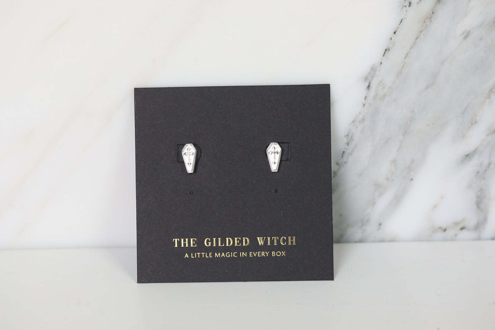 Coffin Studs - Gold and Silver