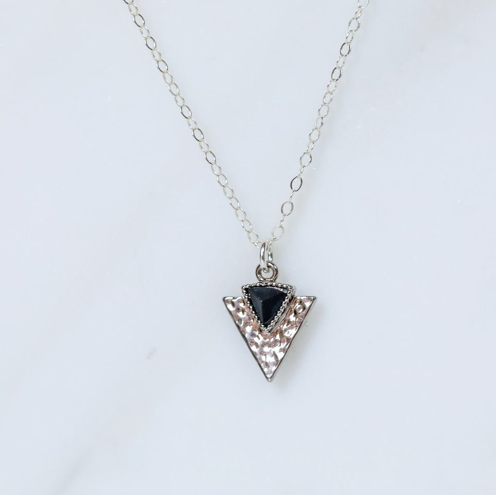 Sterling Silver Crescent Moon Double Necklace