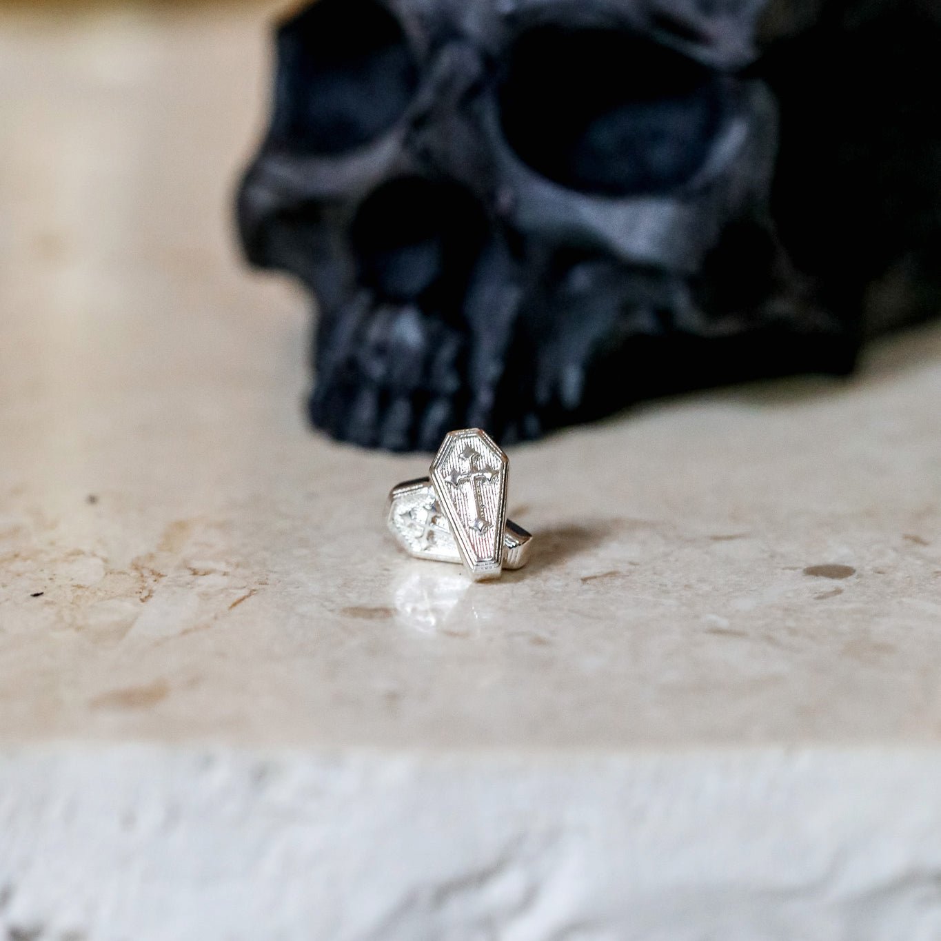Coffin Studs - Gold and Silver