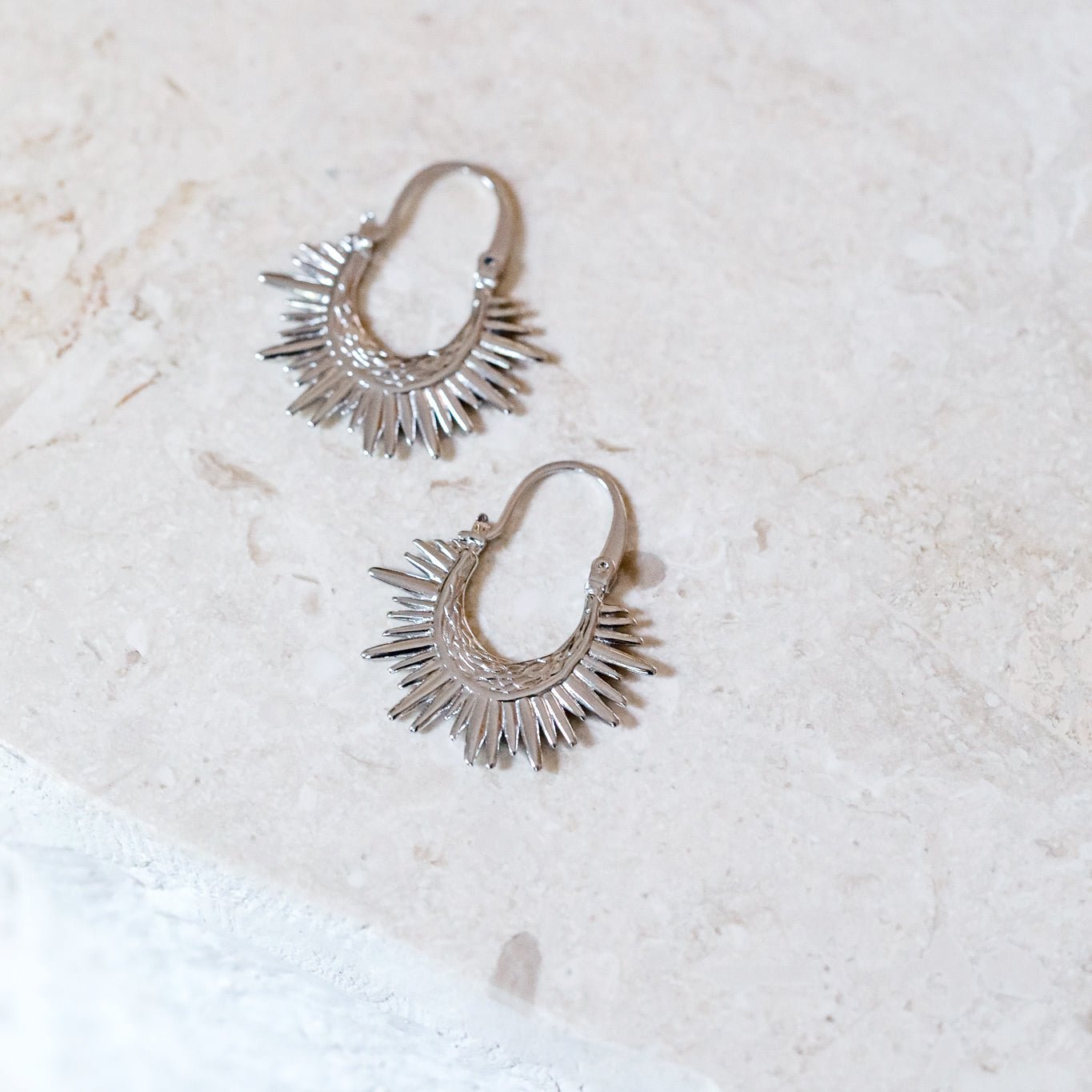 Ray of Light Earrings - Silver