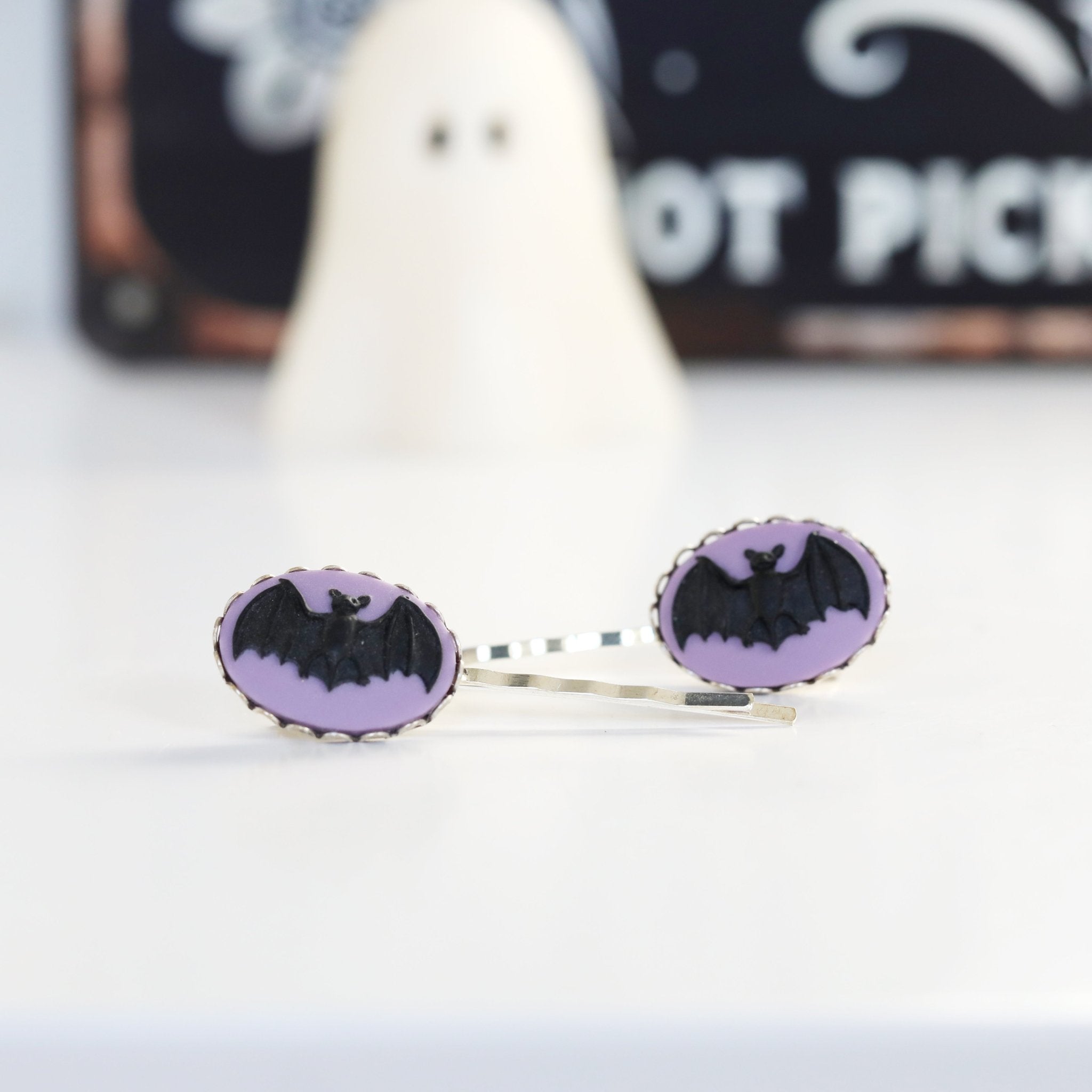 Bat Cameo Necklace