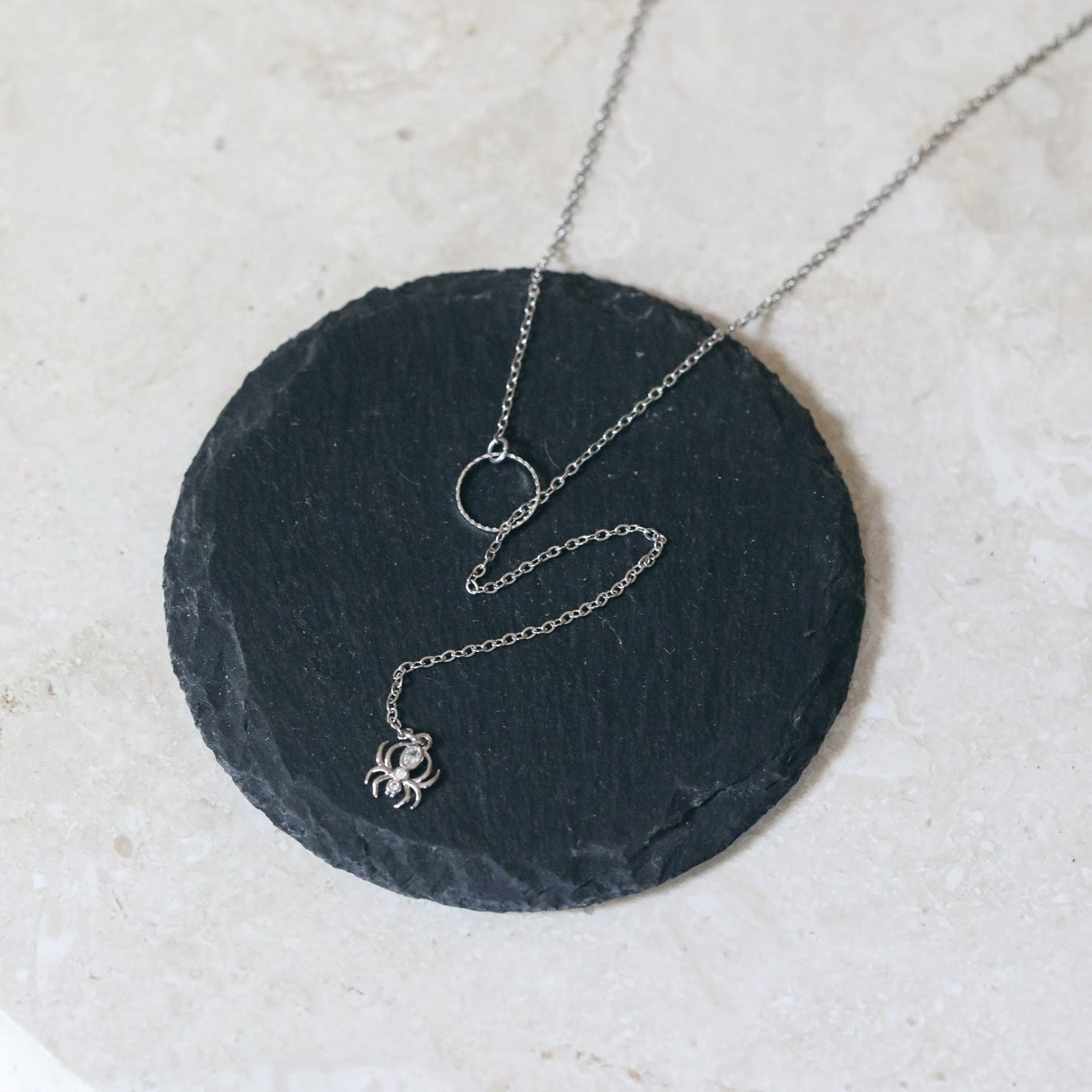 Gossamer Guardian Spider Lariat - Gold or Silver