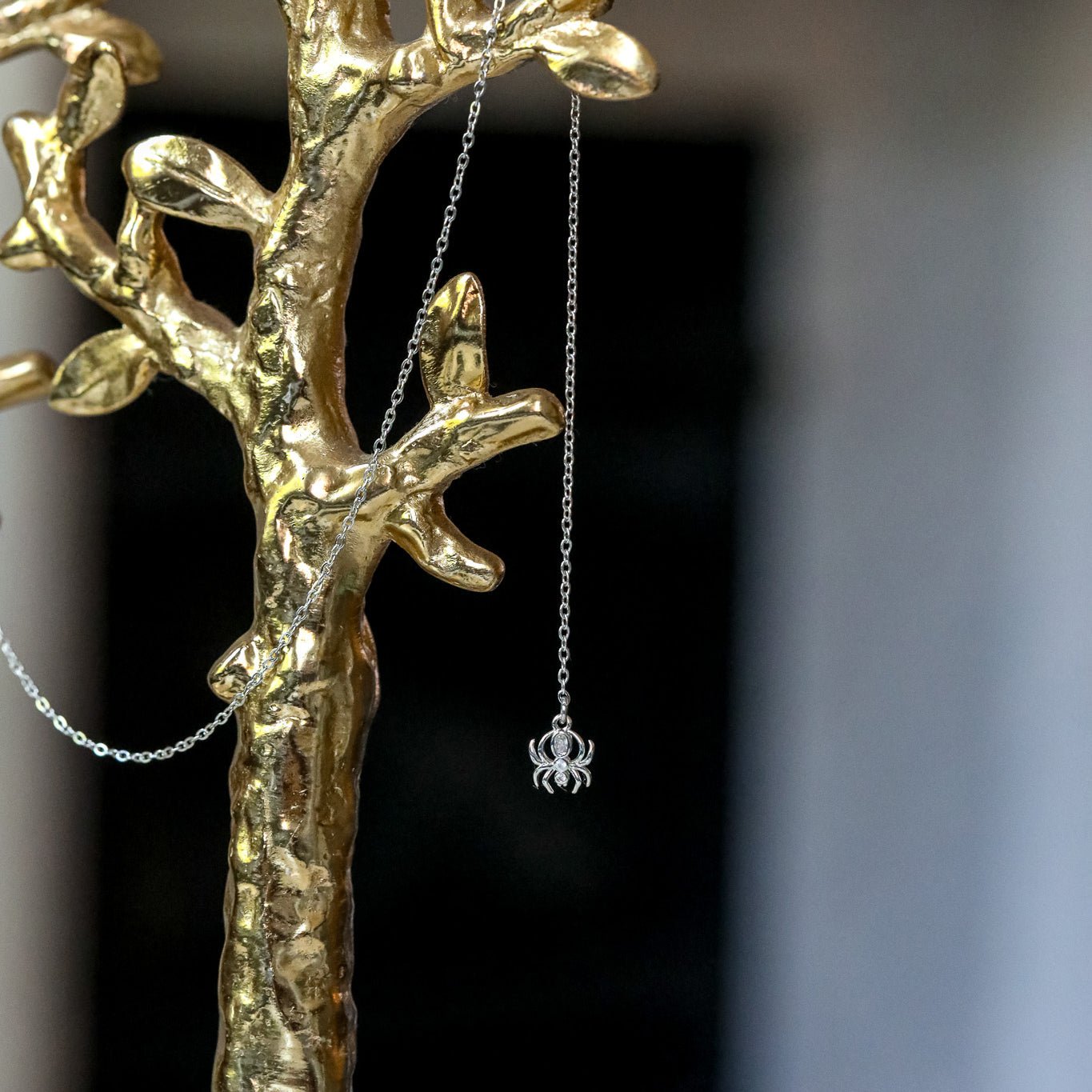 Gossamer Guardian Spider Lariat - Gold or Silver