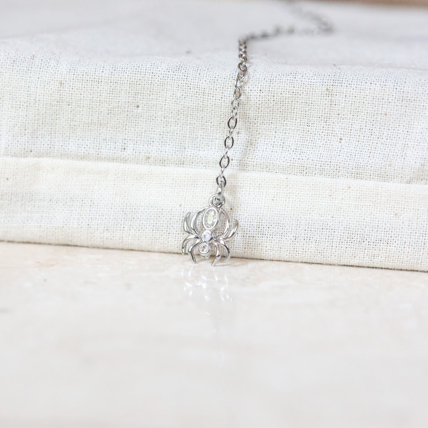 Gossamer Guardian Spider Lariat - Gold or Silver