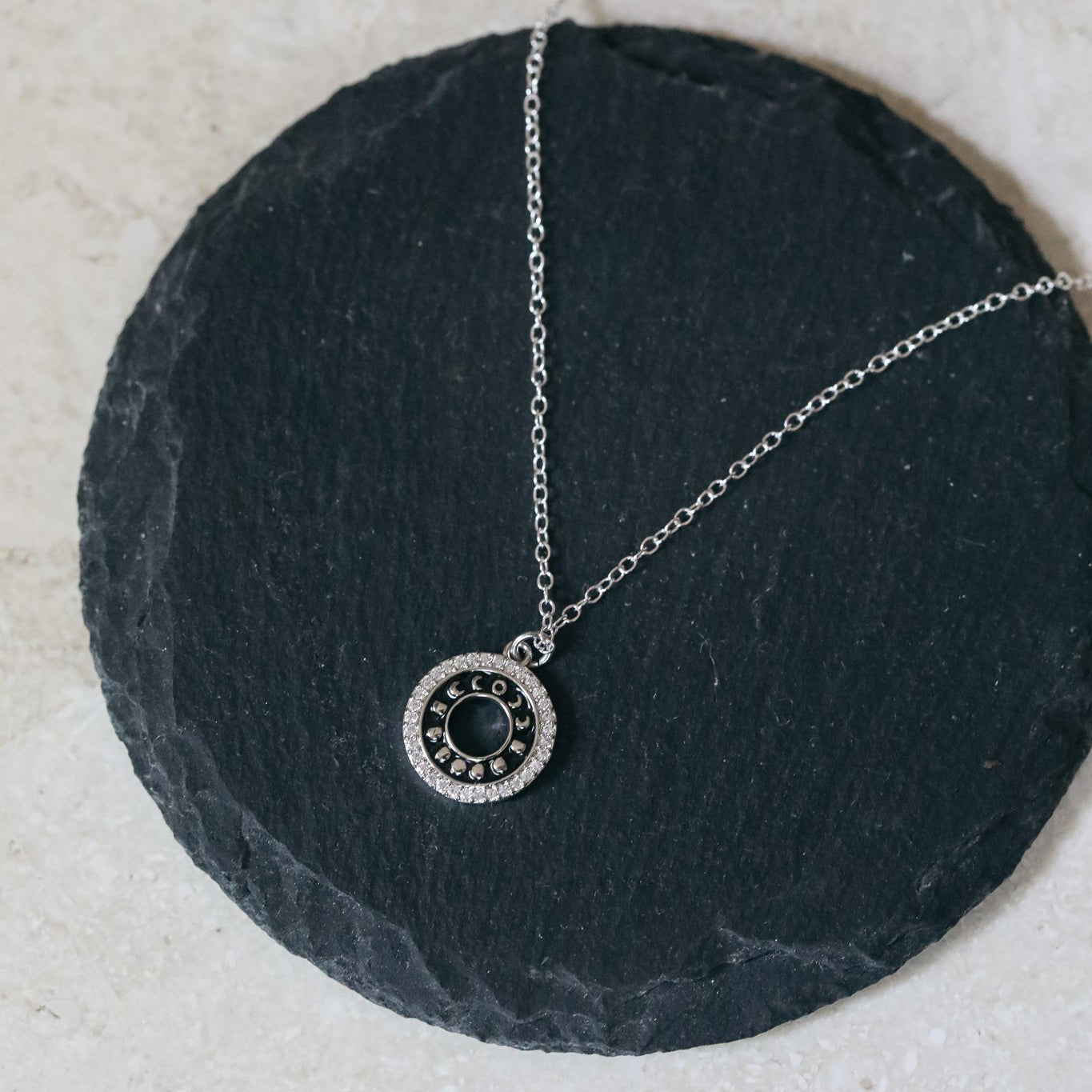 Moon Phase Necklace - Gold or Silver