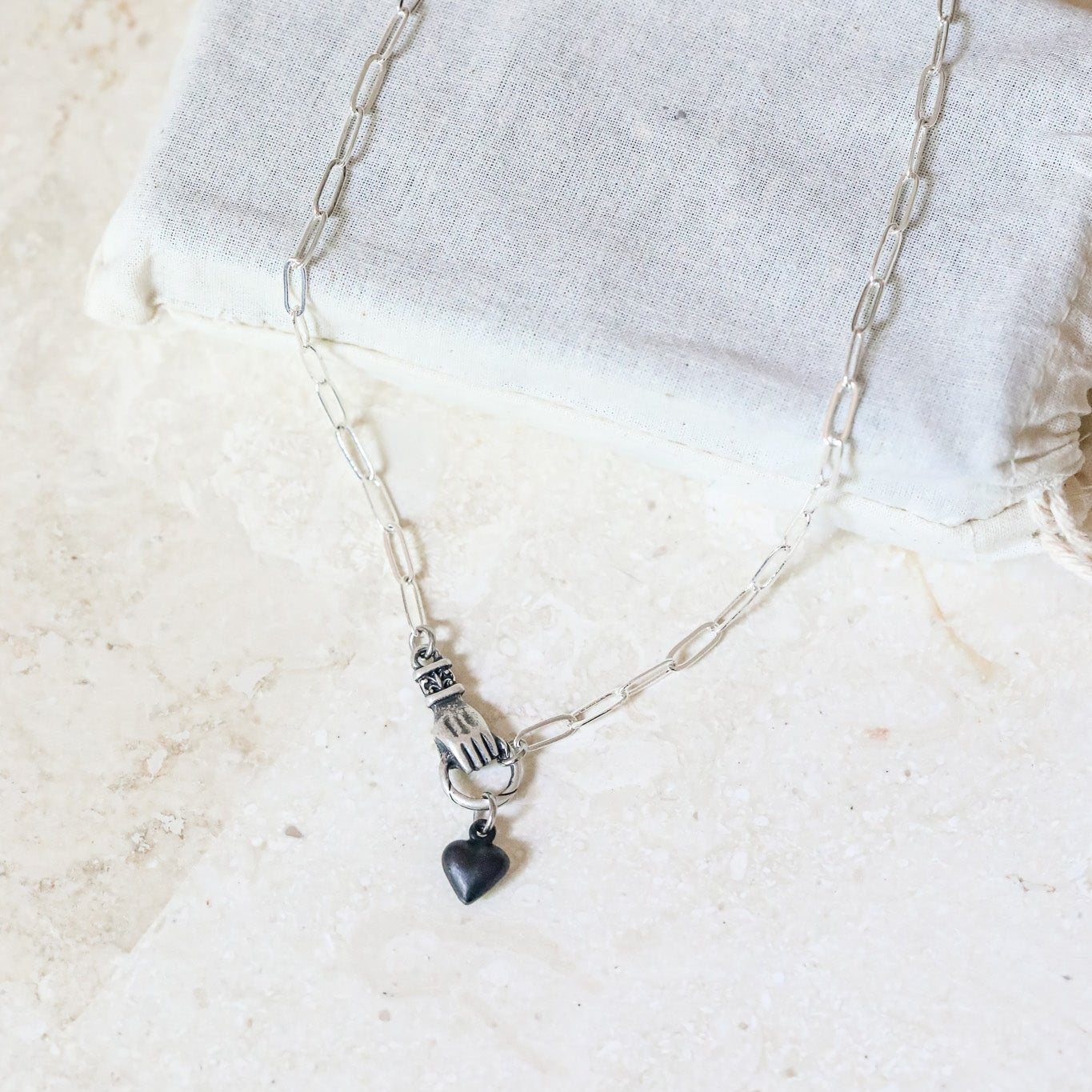 Milagros Hand of Love Necklace - Gold or Silver