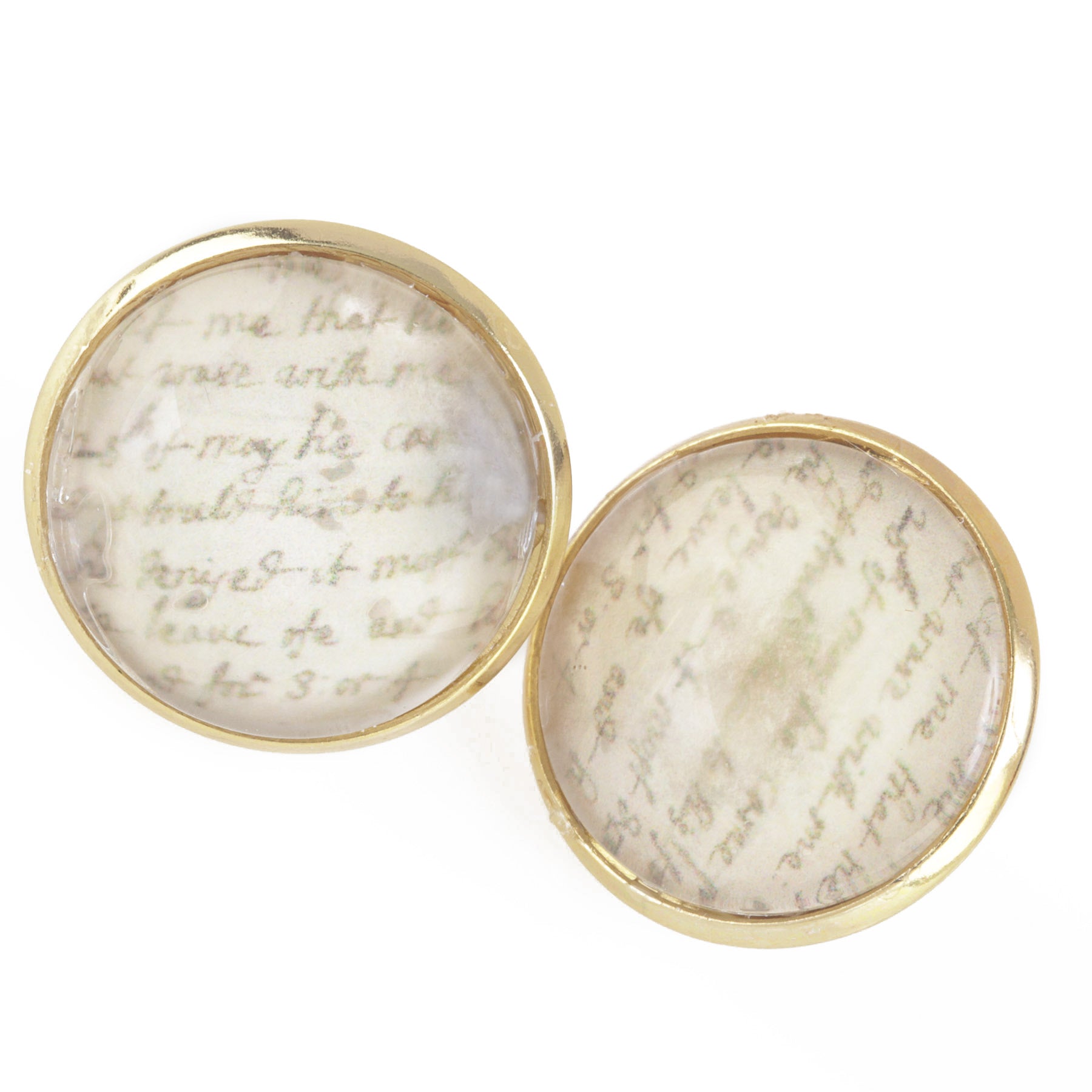 Witch City Cameo Earrings - Gold