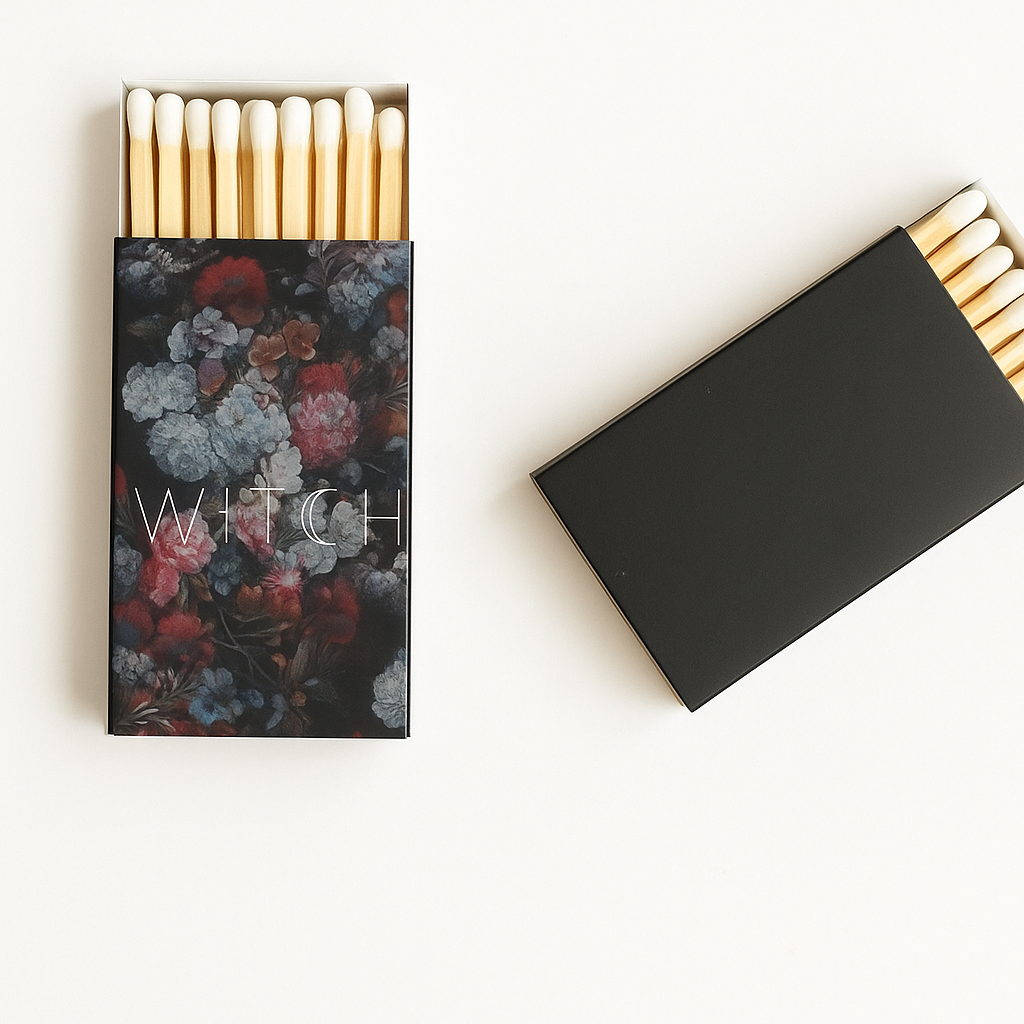 WITCH Floral Matchbox
