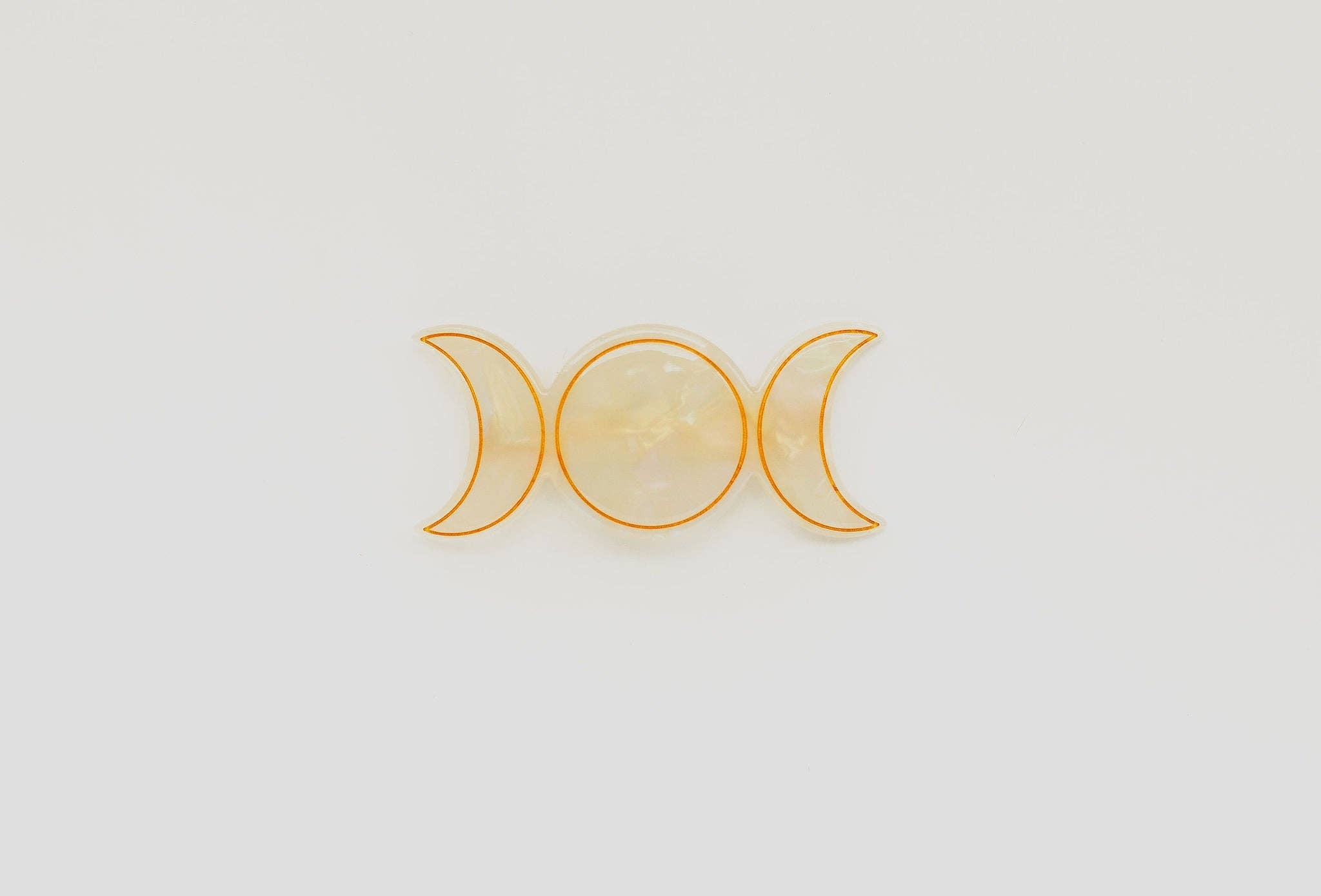 Triple Goddess Barrette - Opal + Labradorite