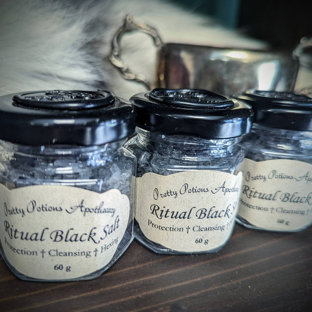 Ritual Black Salt - Graveyard + Crossroads Dirt | The Gilded Witch