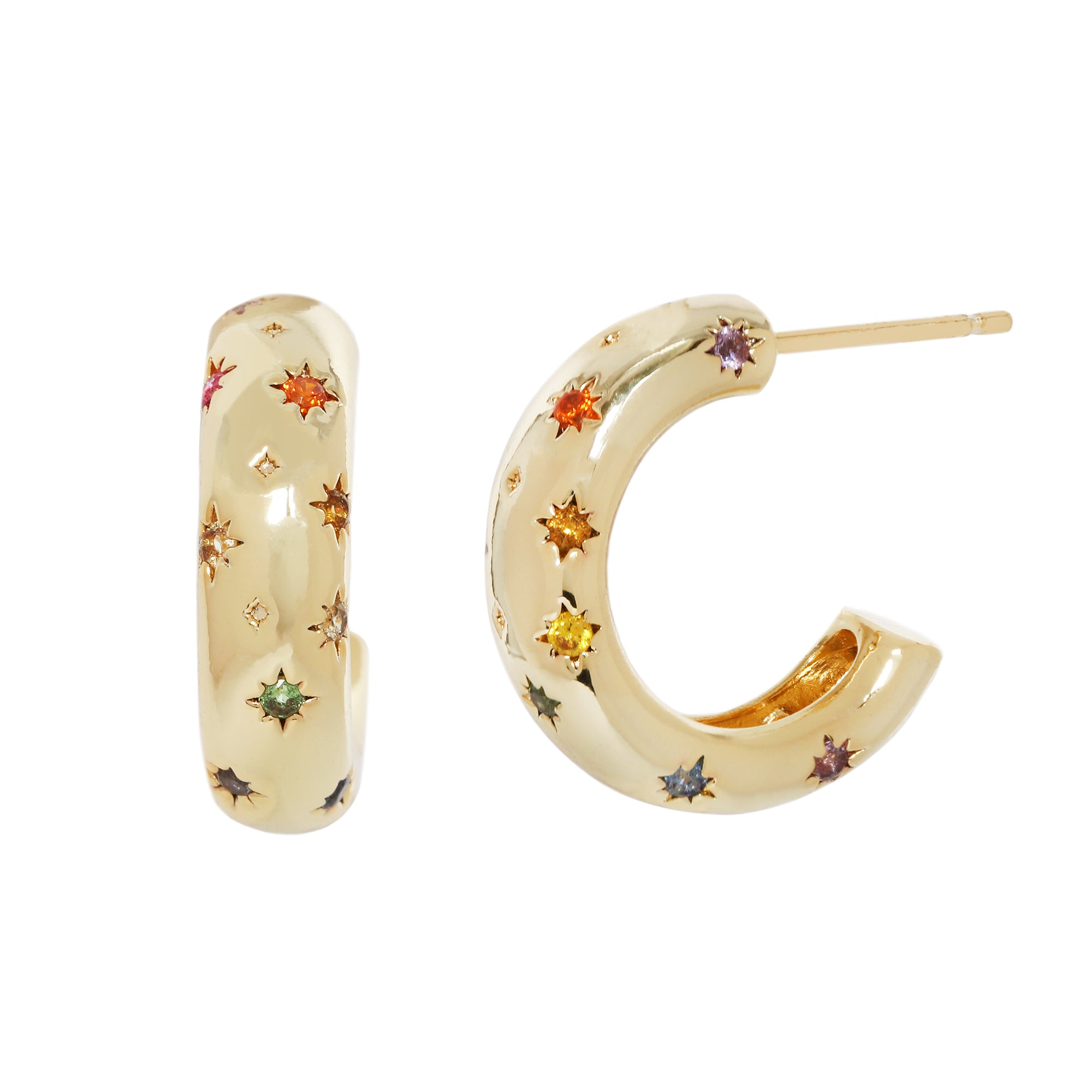 Stella Hoops - Silver