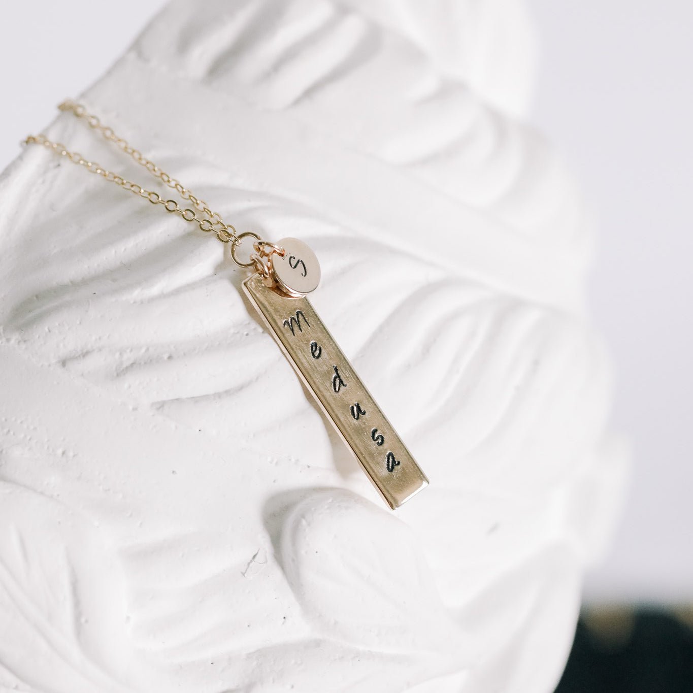 Custom Goddess Stamped Necklace