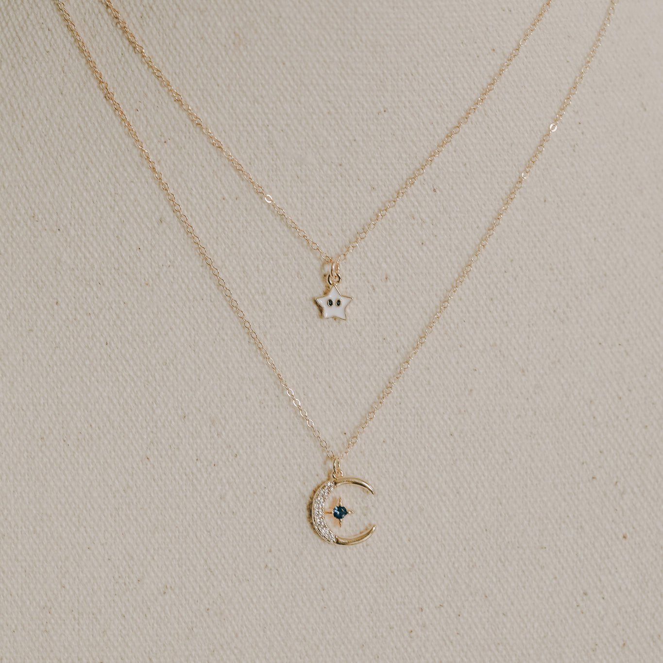 Sapphire Moon Necklace