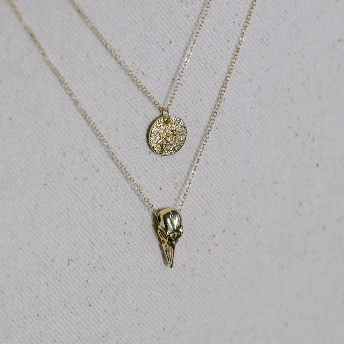 Raven Skull Necklace | The Gilded Witch