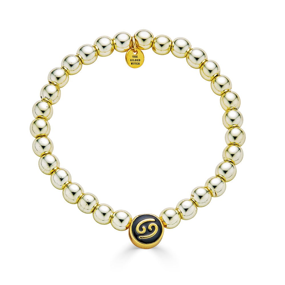 Zodiac Sign Gold Bracelet - Hematite - The Gilded Witch