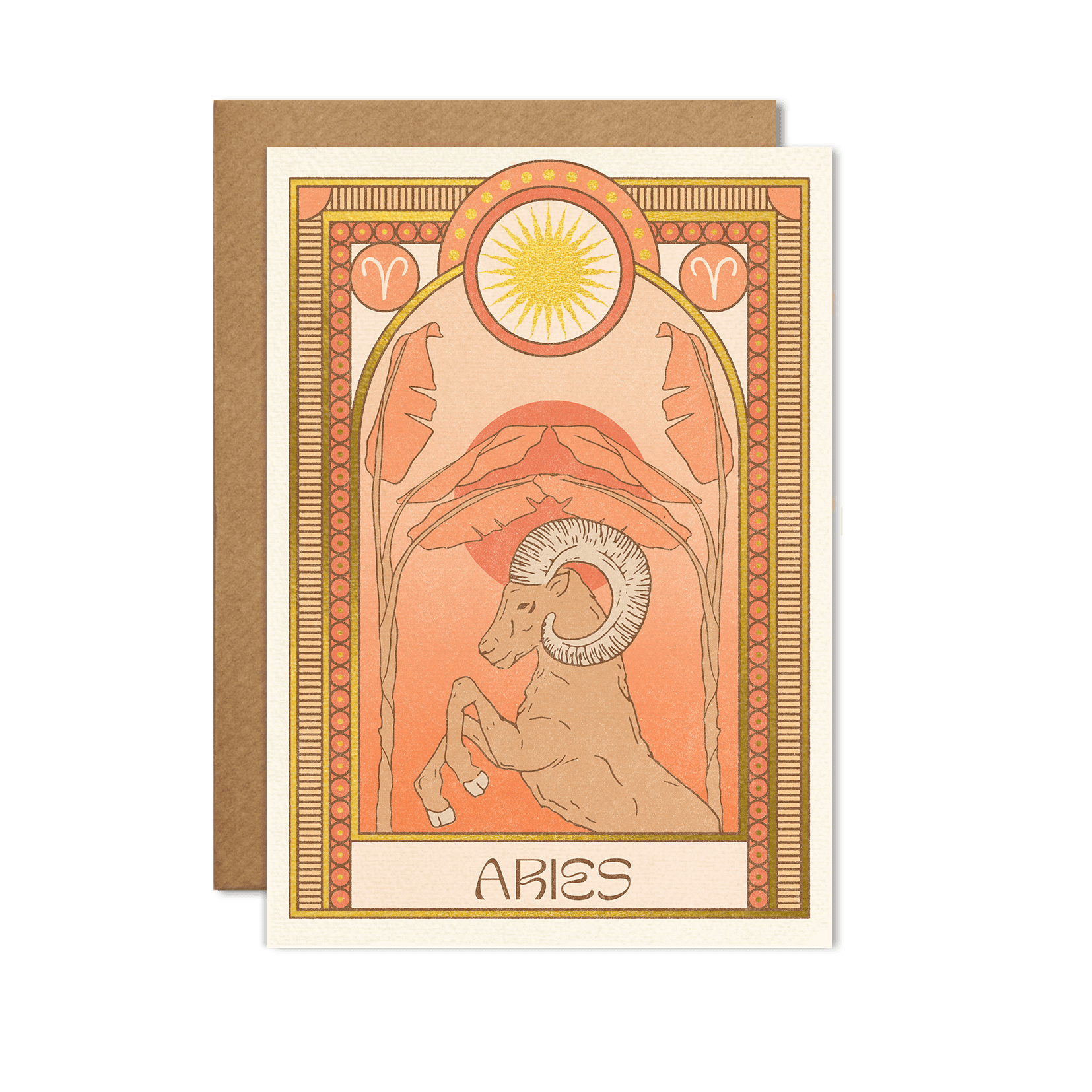 Aries Zodiac Card - The Gilded Witch