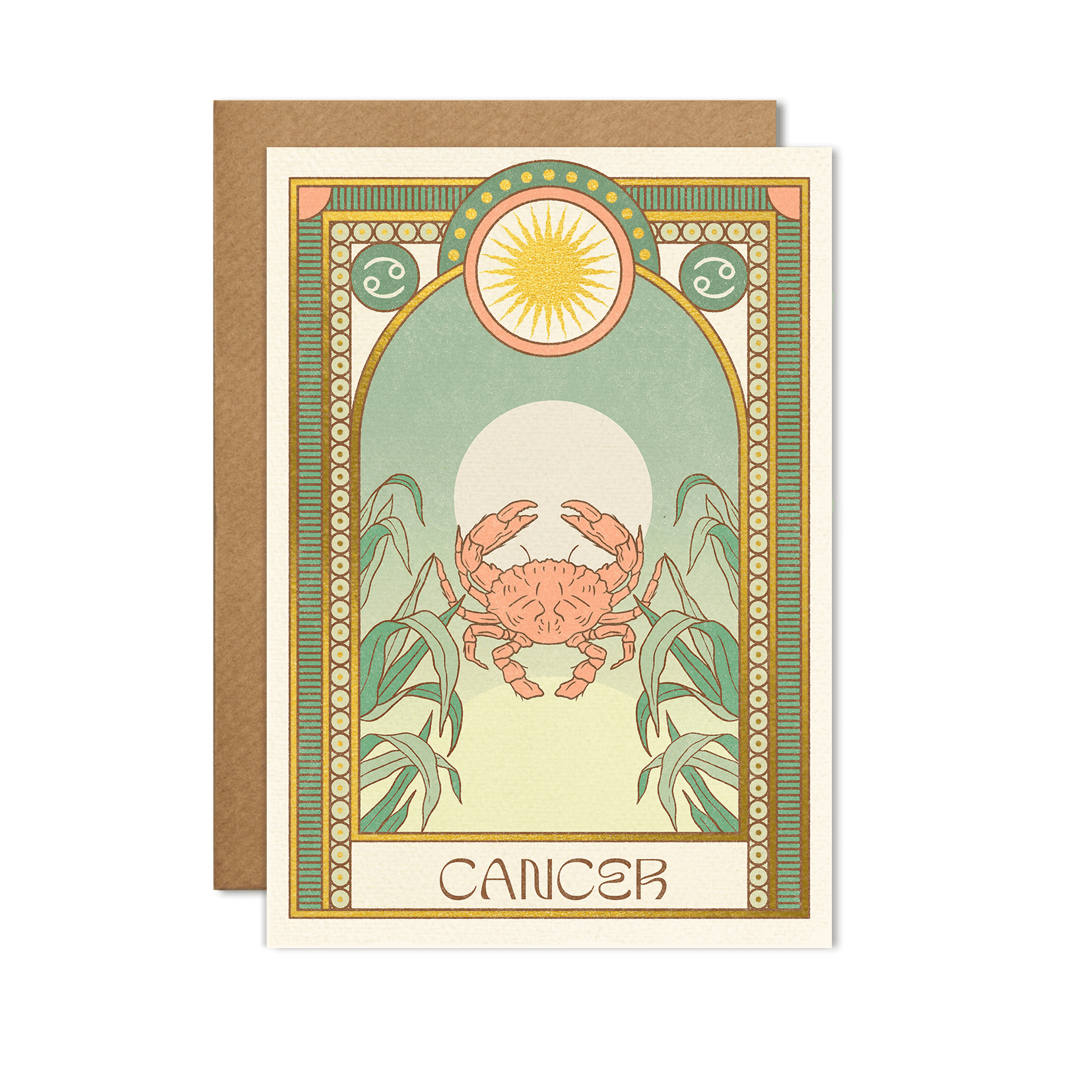 Cancer Zodiac Card - The Gilded Witch