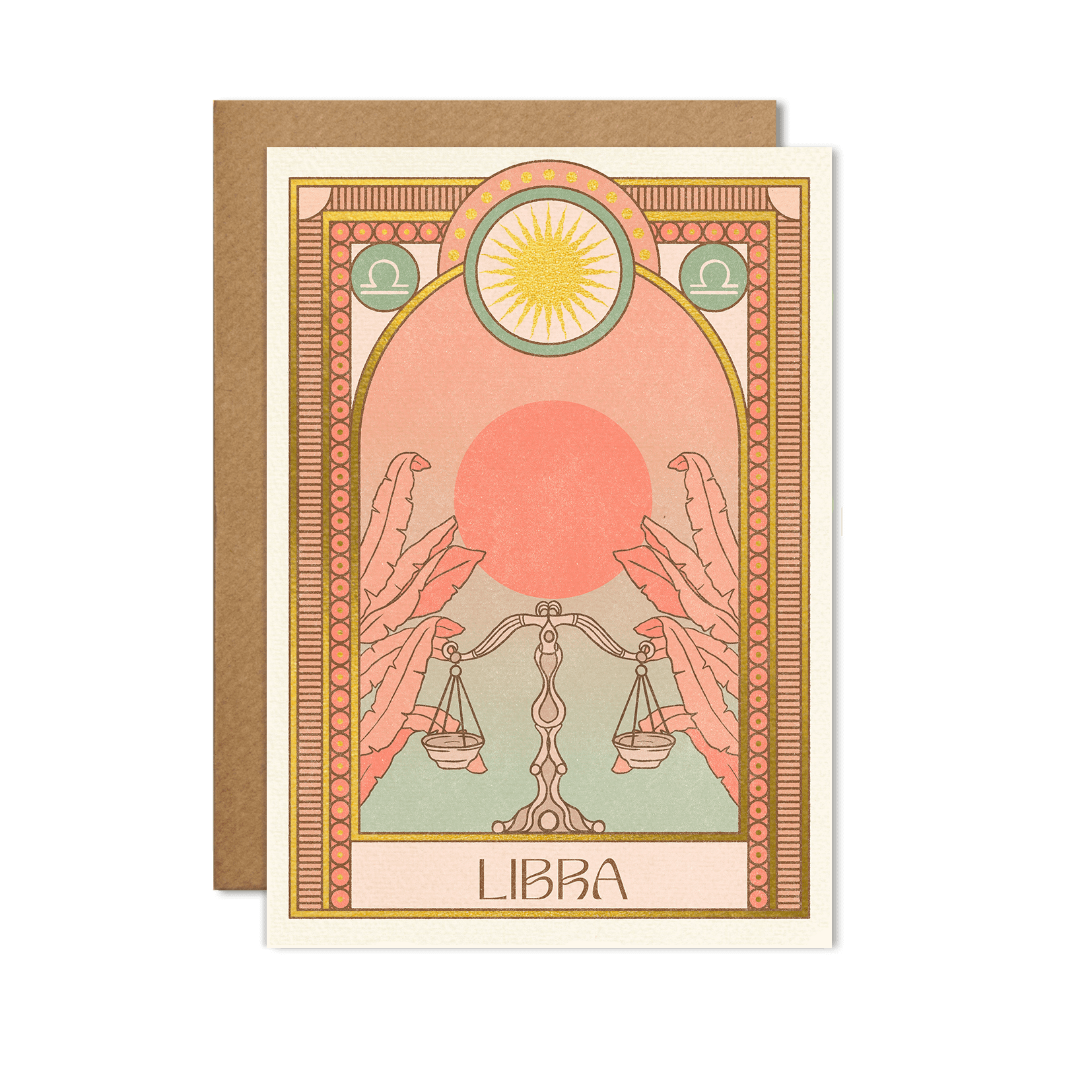 Libra Zodiac Card - The Gilded Witch